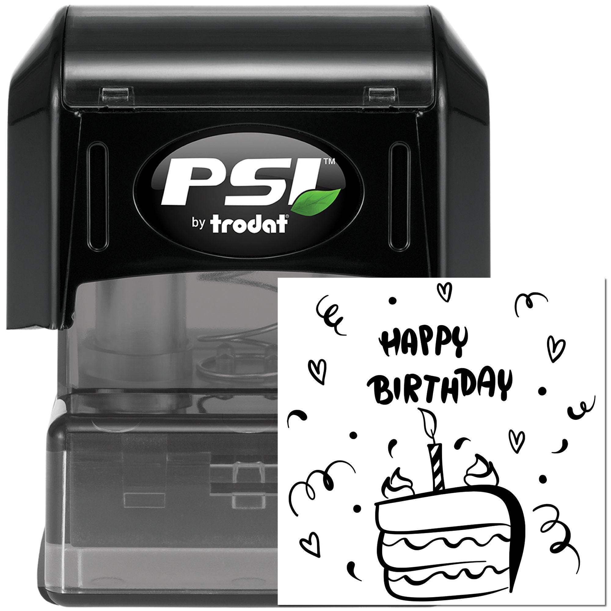 PSI Pre-Inked Festive Cake Gathering Scrapbooking Stamp