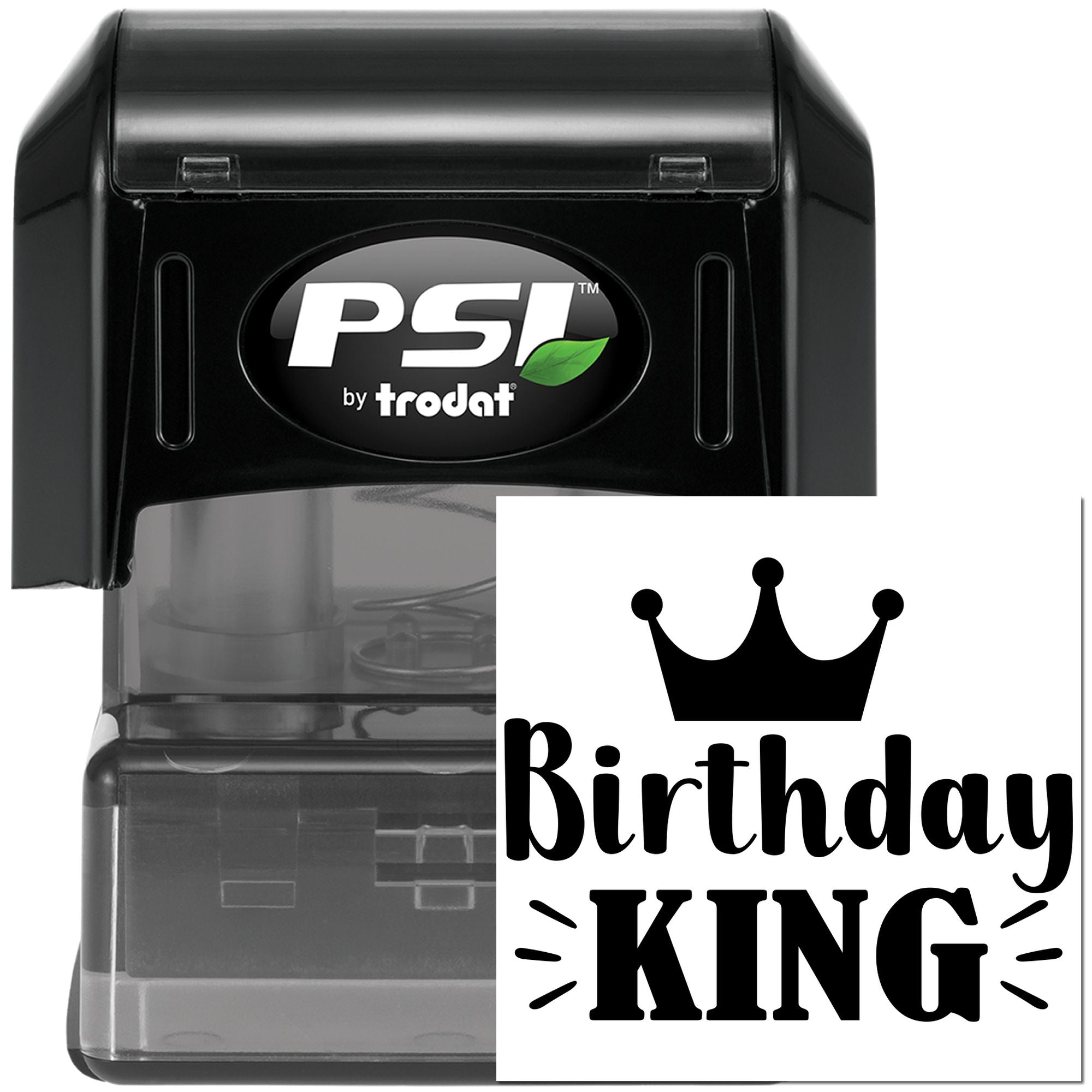PSI Pre-Inked Birthday Royalty Card Making Stamp