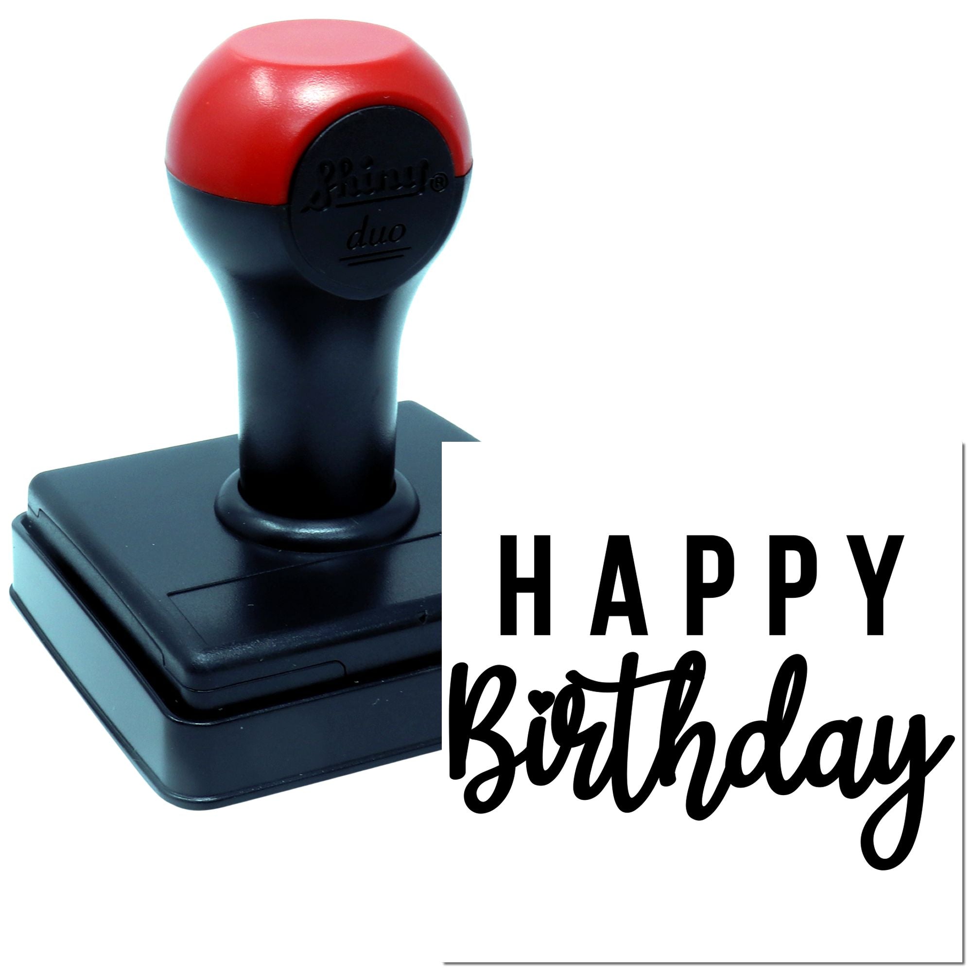 Hand Joyful BDay Celebration Scrapbook Stamp