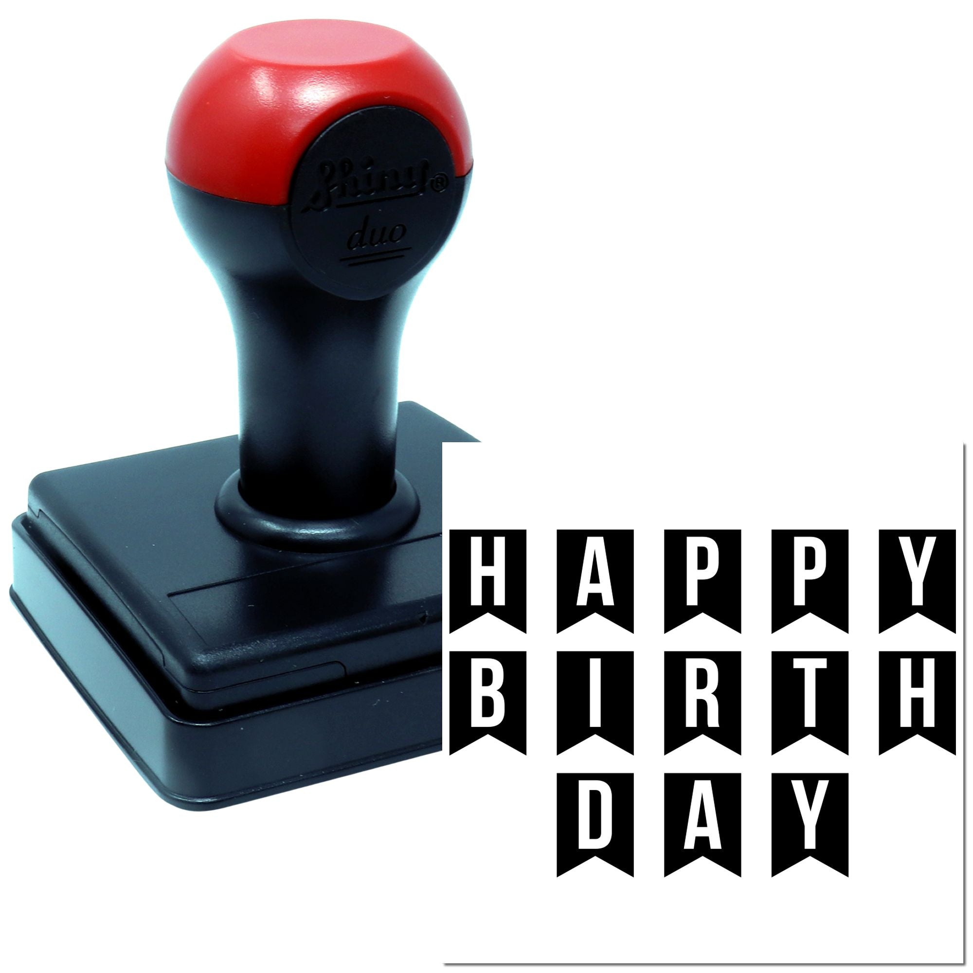 Hand Party Banner Celebration Crafting Stamp