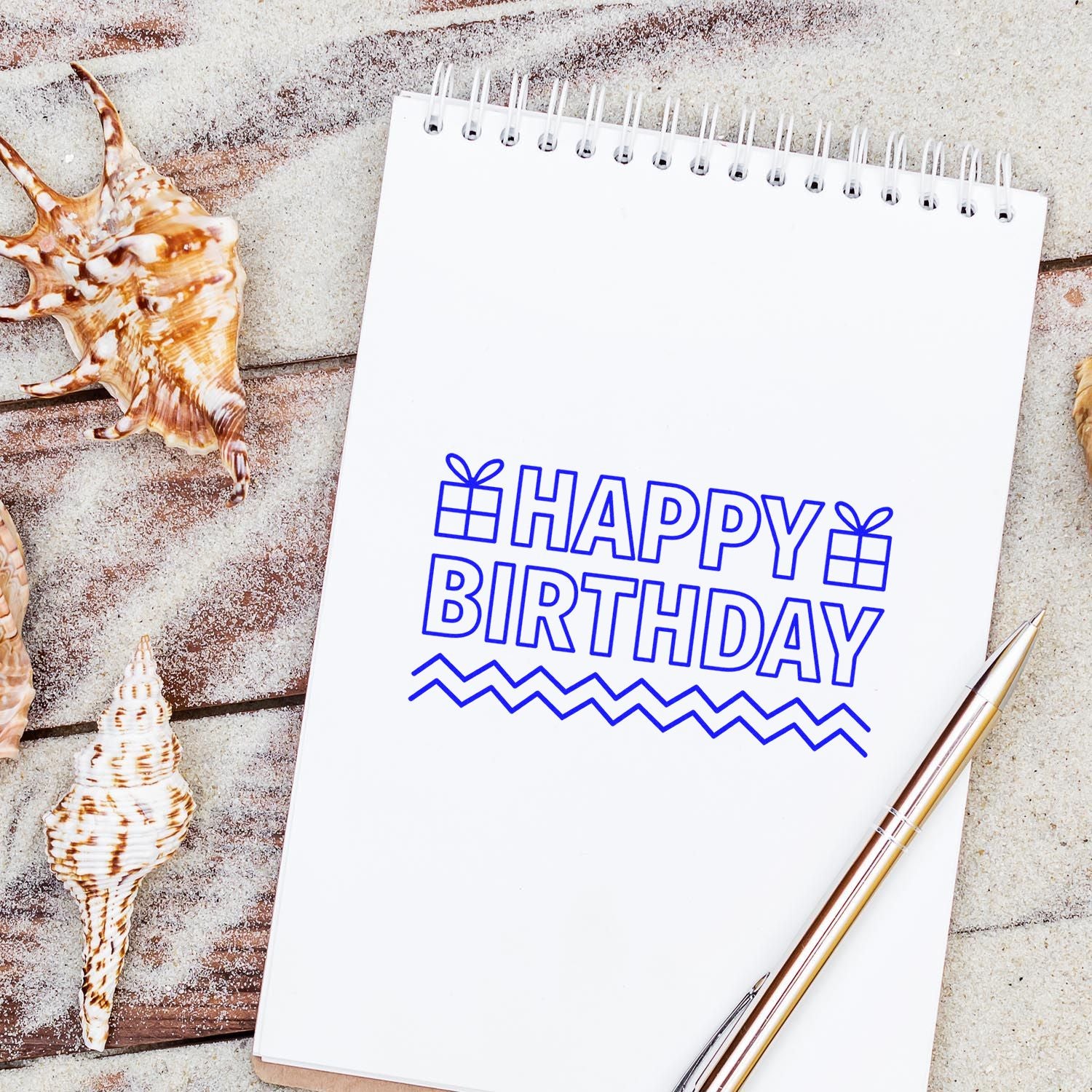 PSI Pre-Inked Birthday Celebration Banner Scrapbooking Stamp