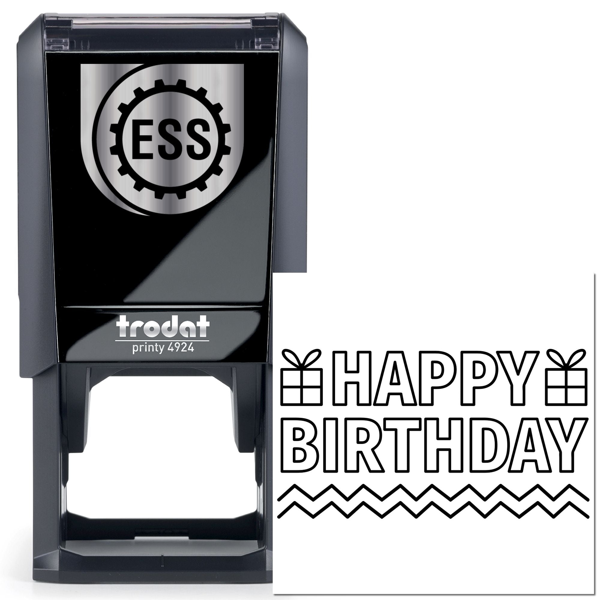 Self-Inking Birthday Celebration Banner Crafting Stamp