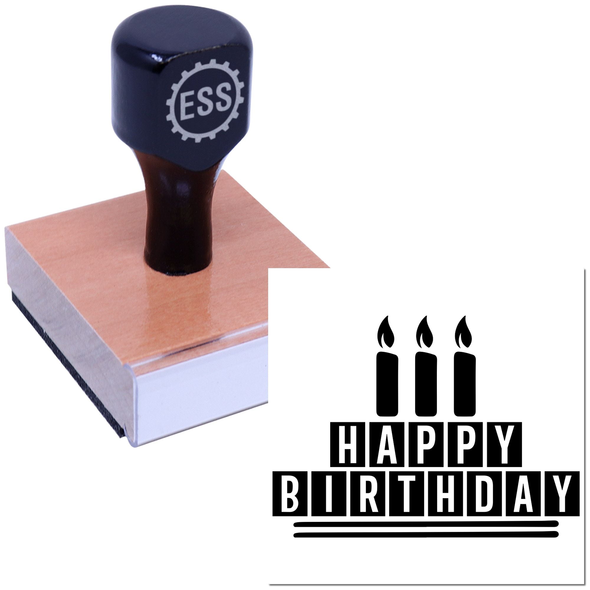 Pixel Party Inferno Scrapbooking Rubber Stamp