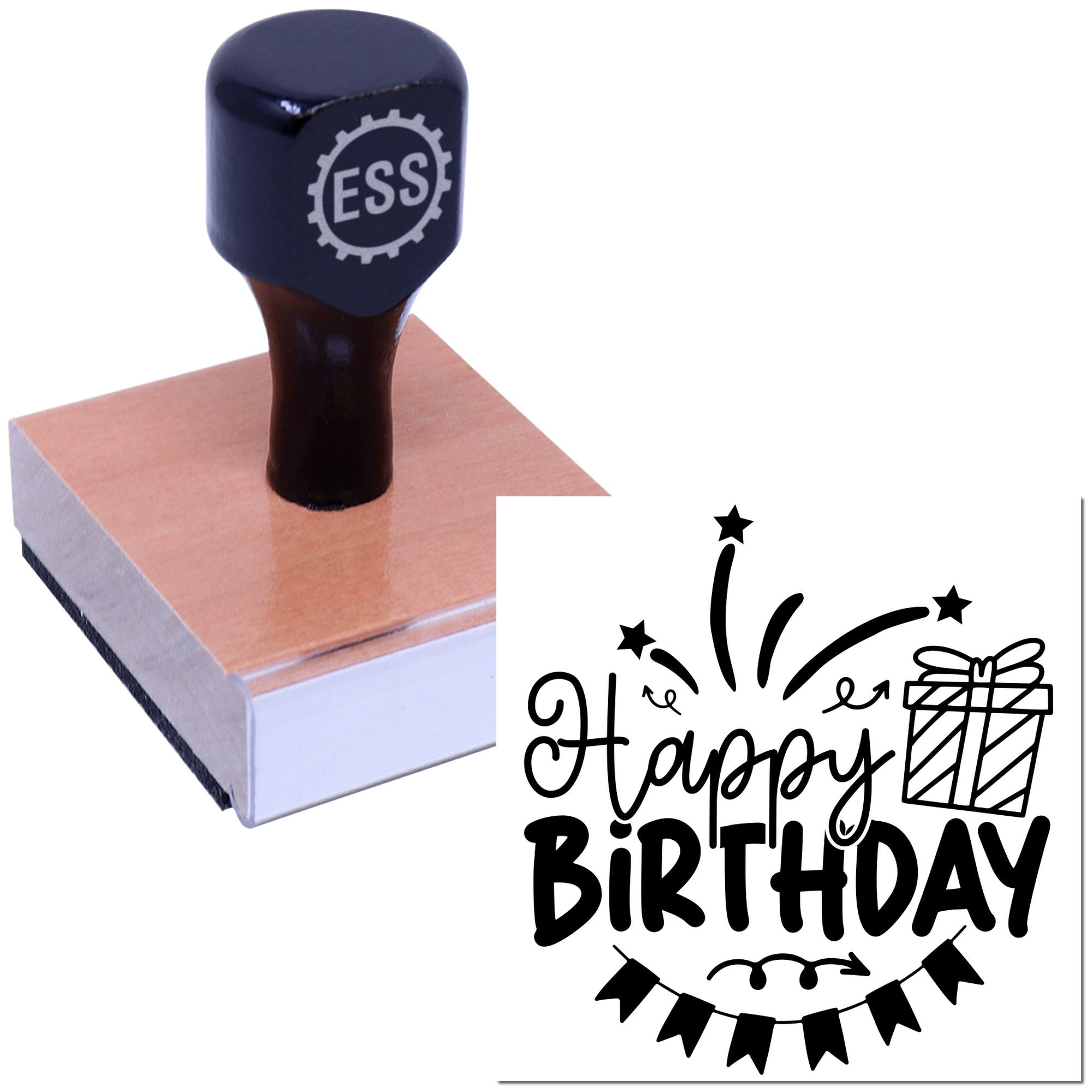 Celebration Spectacle Paper Craft Rubber Stamp