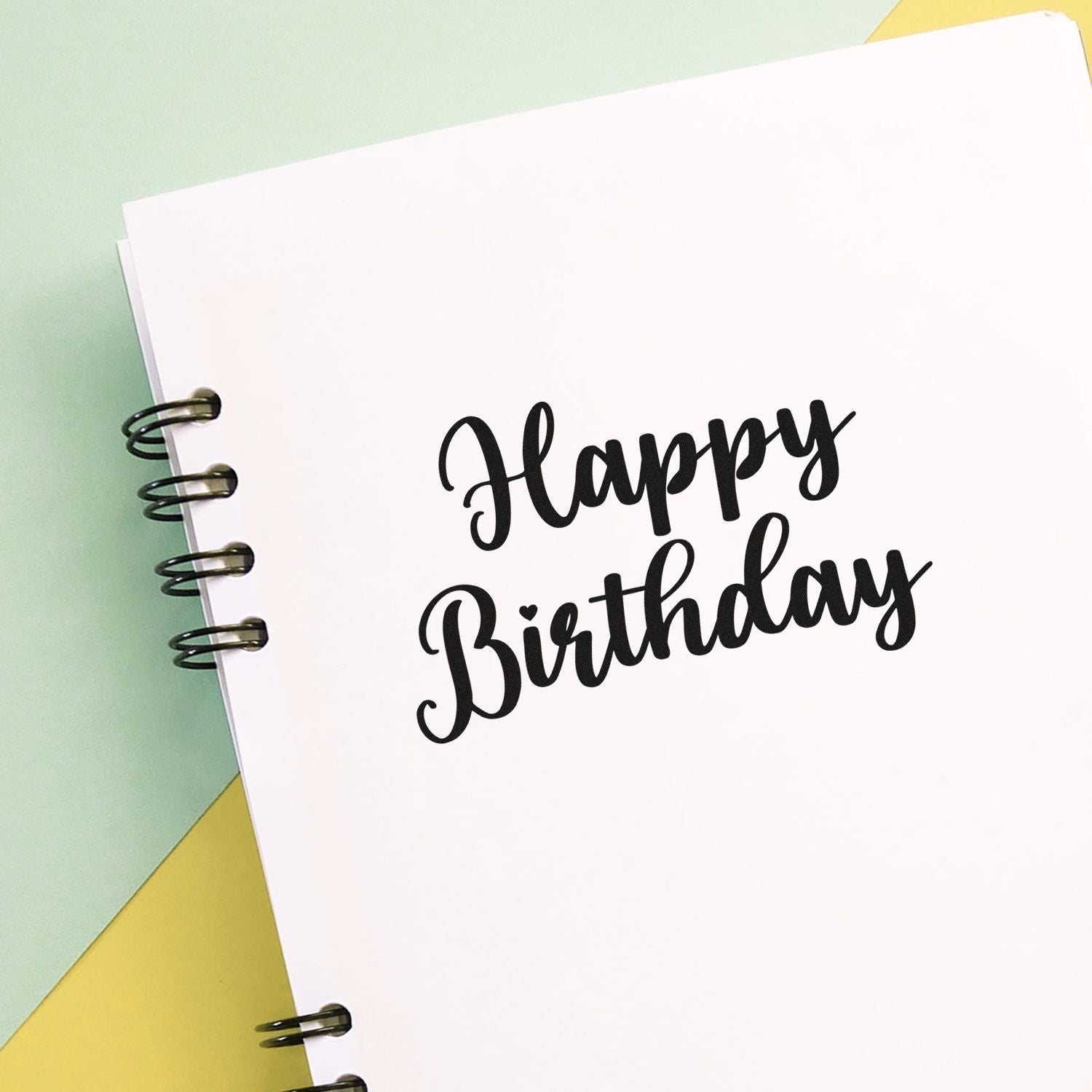 Festive Birthday Gathering Scrapbook Rubber Stamp