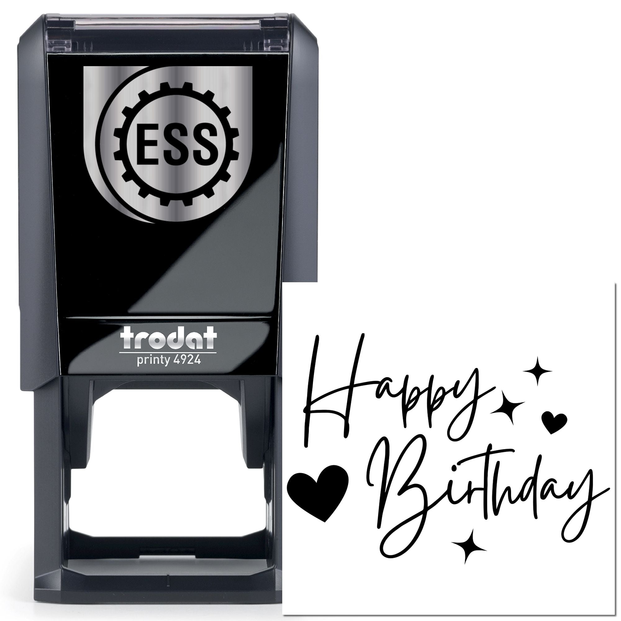 Self-Inking Shimmering Birthday Joy Scrapbooking Stamp
