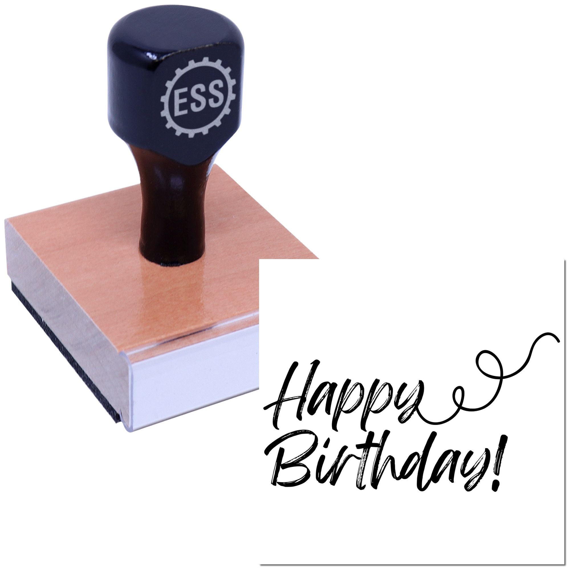 Birthday Bash Bliss Card Rubber Stamp