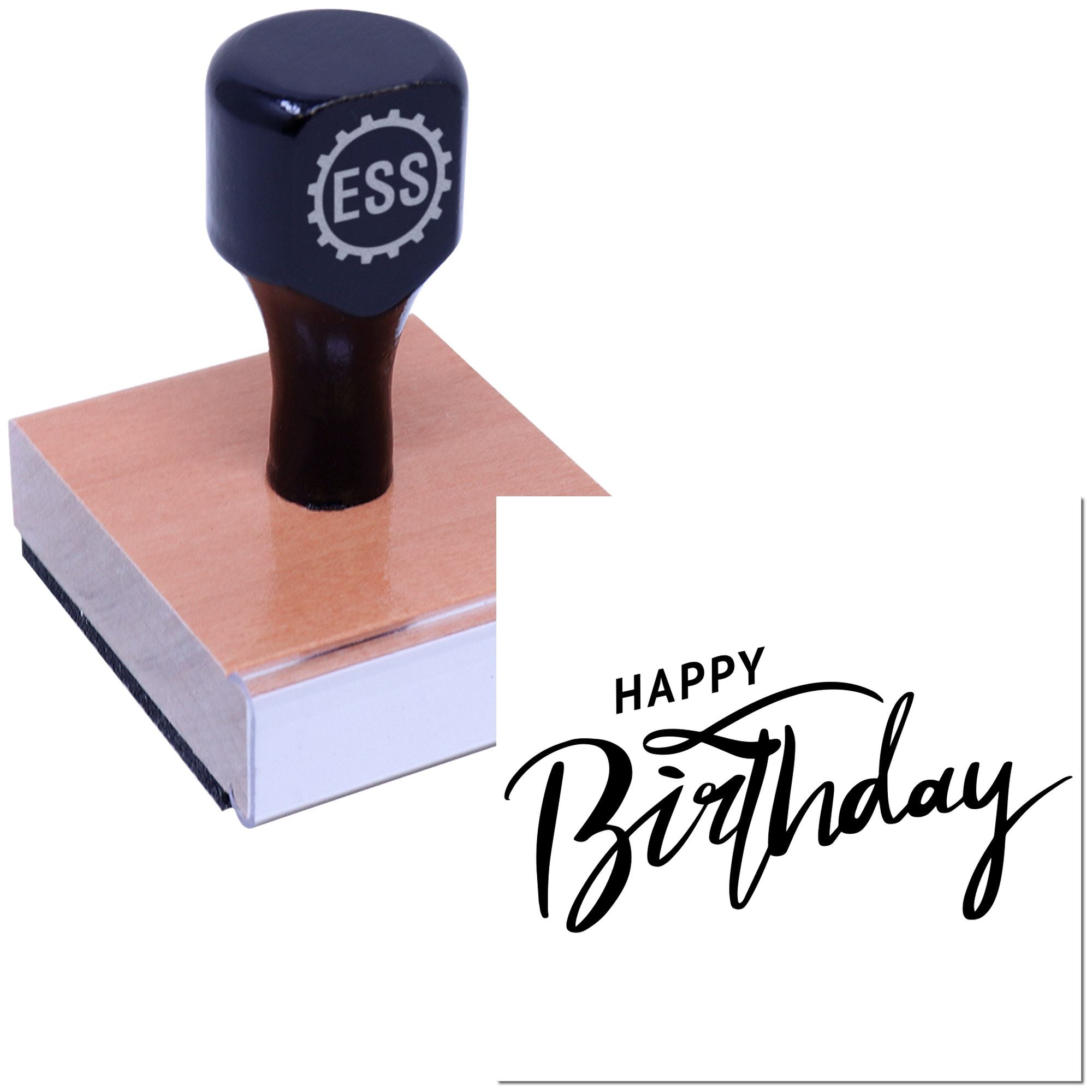 Epic Birthday Party Celebration Scrapbook Rubber Stamp