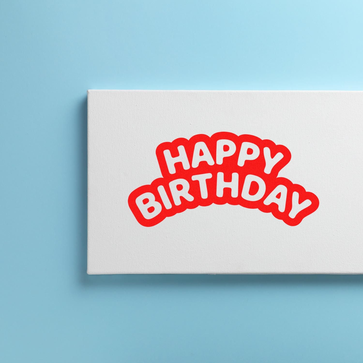 Hand Colorful Festive Party Banner Paper Craft Stamp