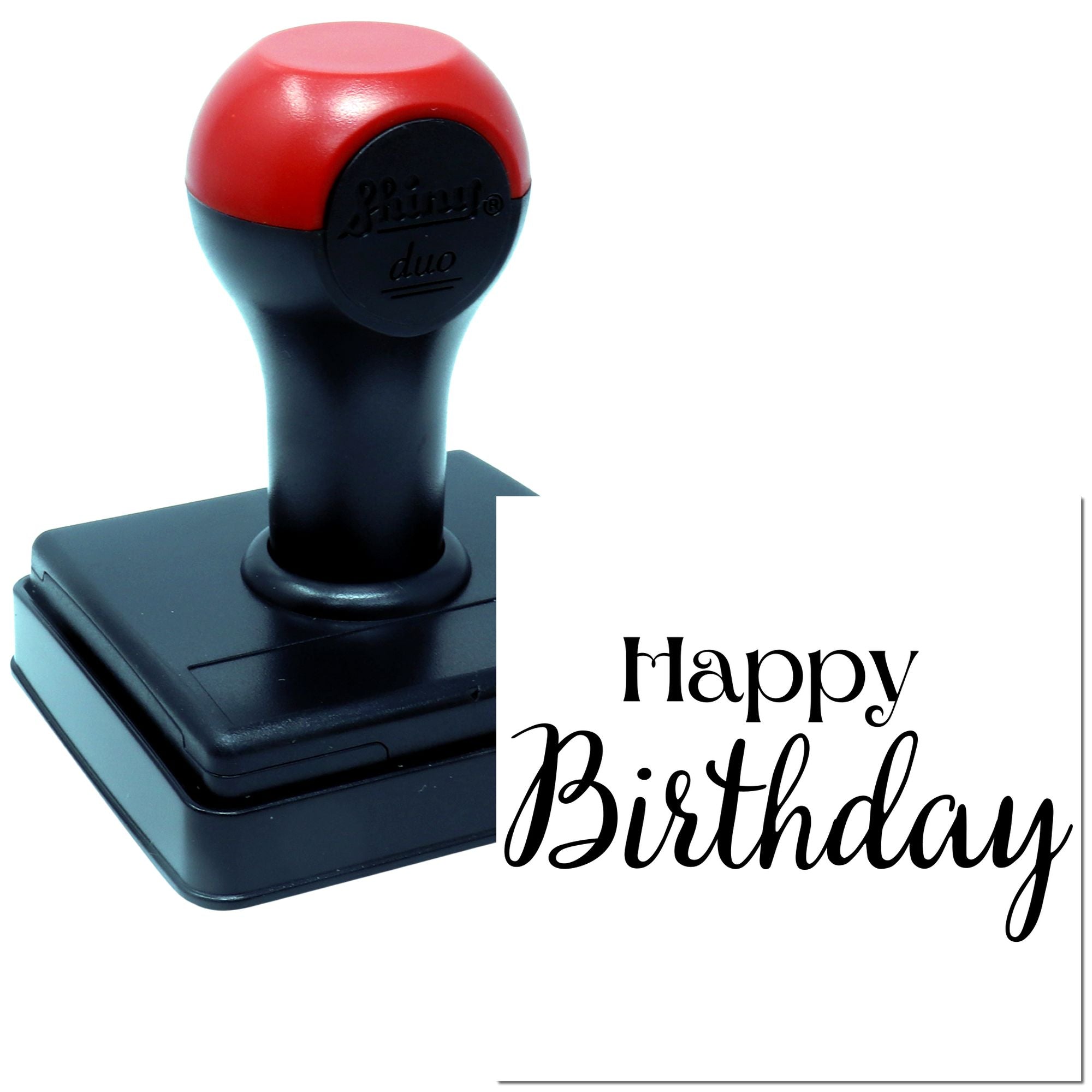 Hand Joyous Birthday Boom Craft Stamp