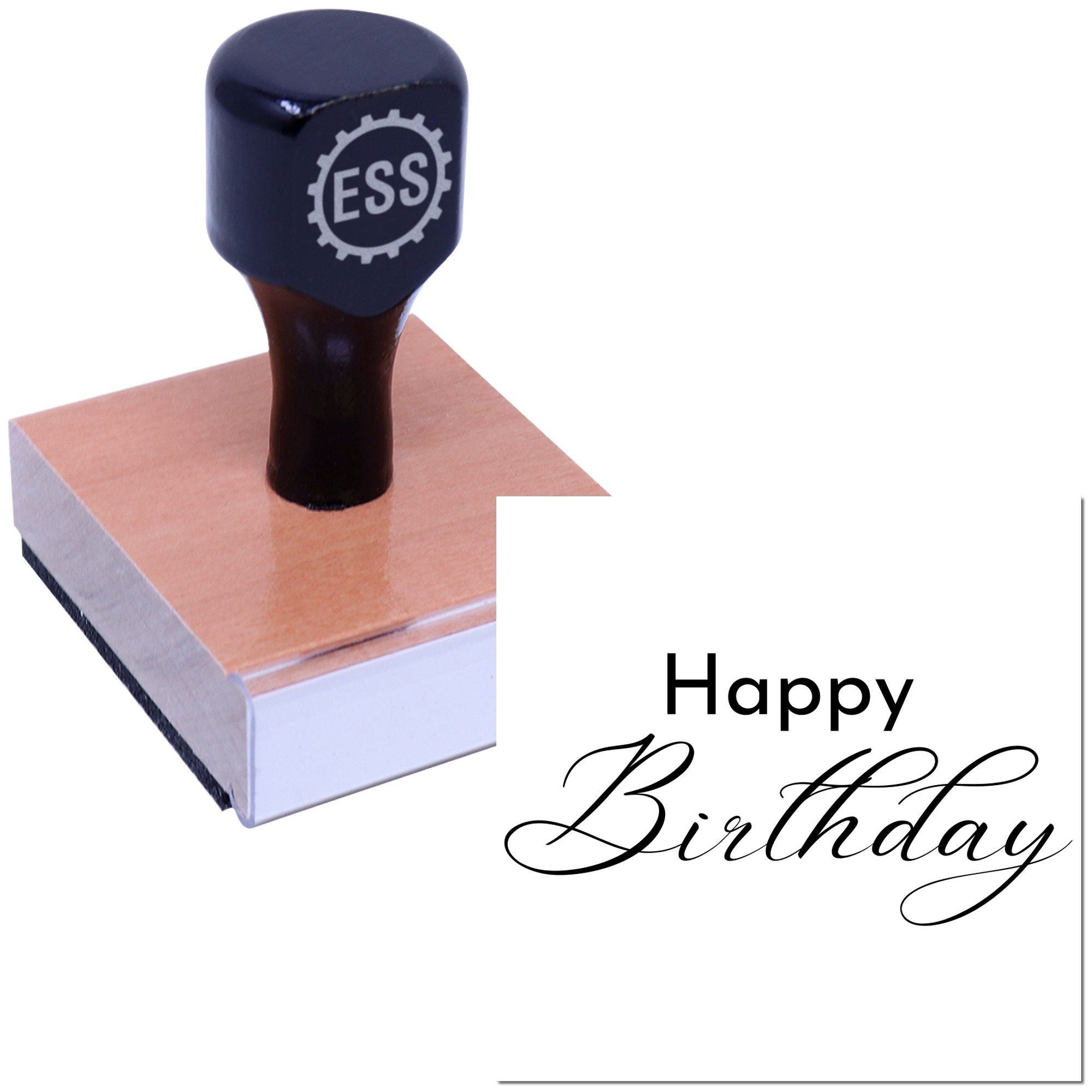Happy Birthday Party Celebration Craft Rubber Stamp