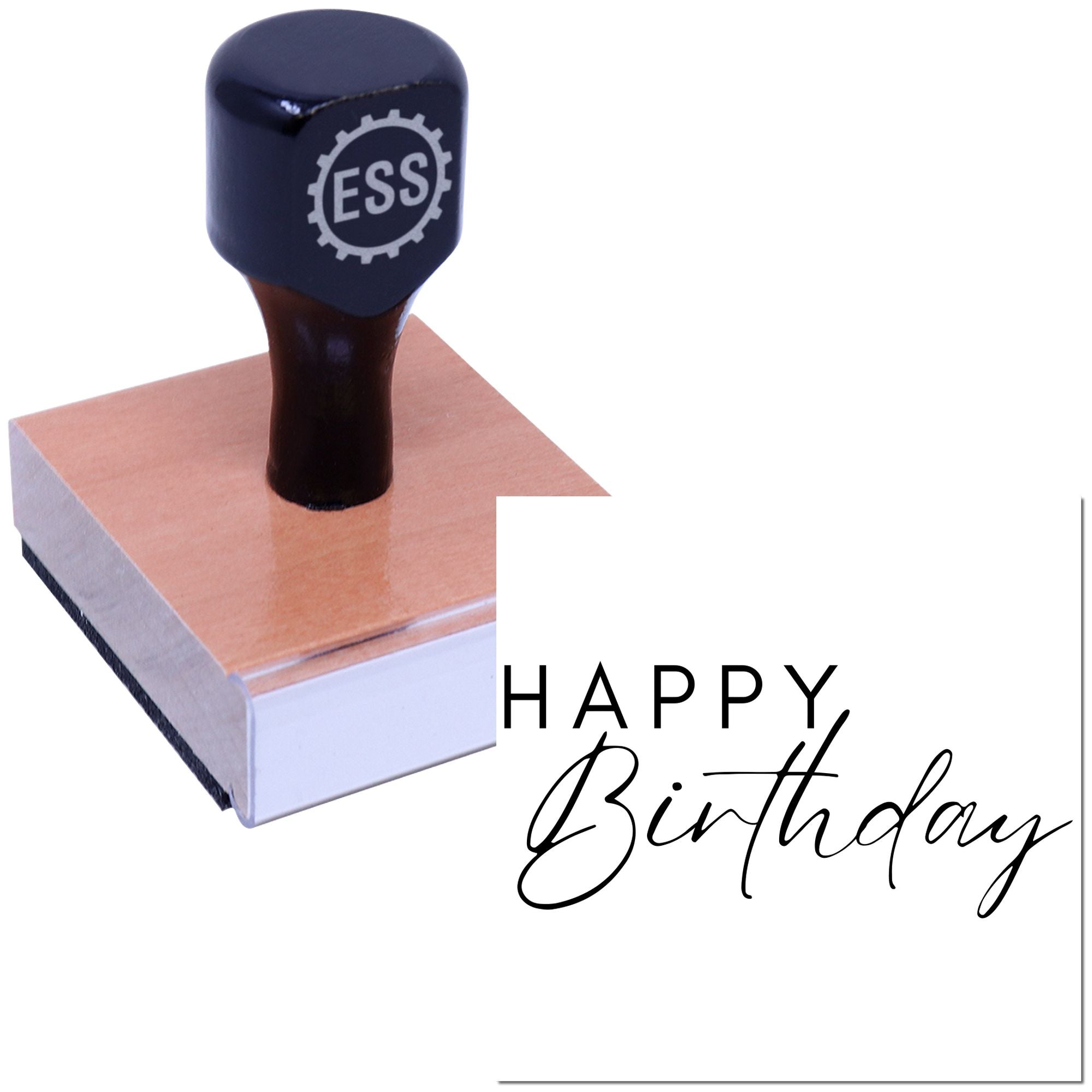 Birthday Party Display Scrapbook Rubber Stamp