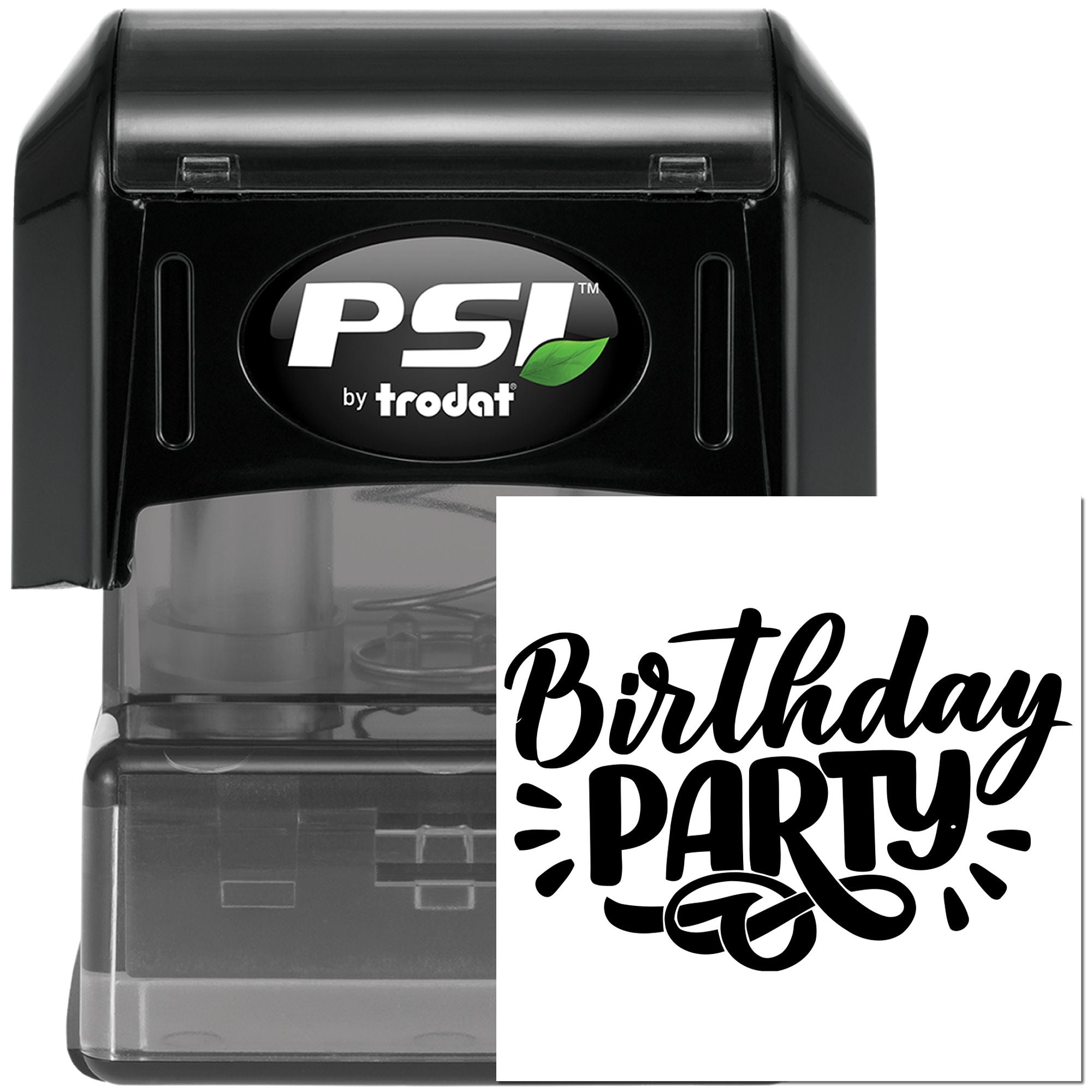 PSI Pre-Inked Birthday Spectacle Card Making Stamp