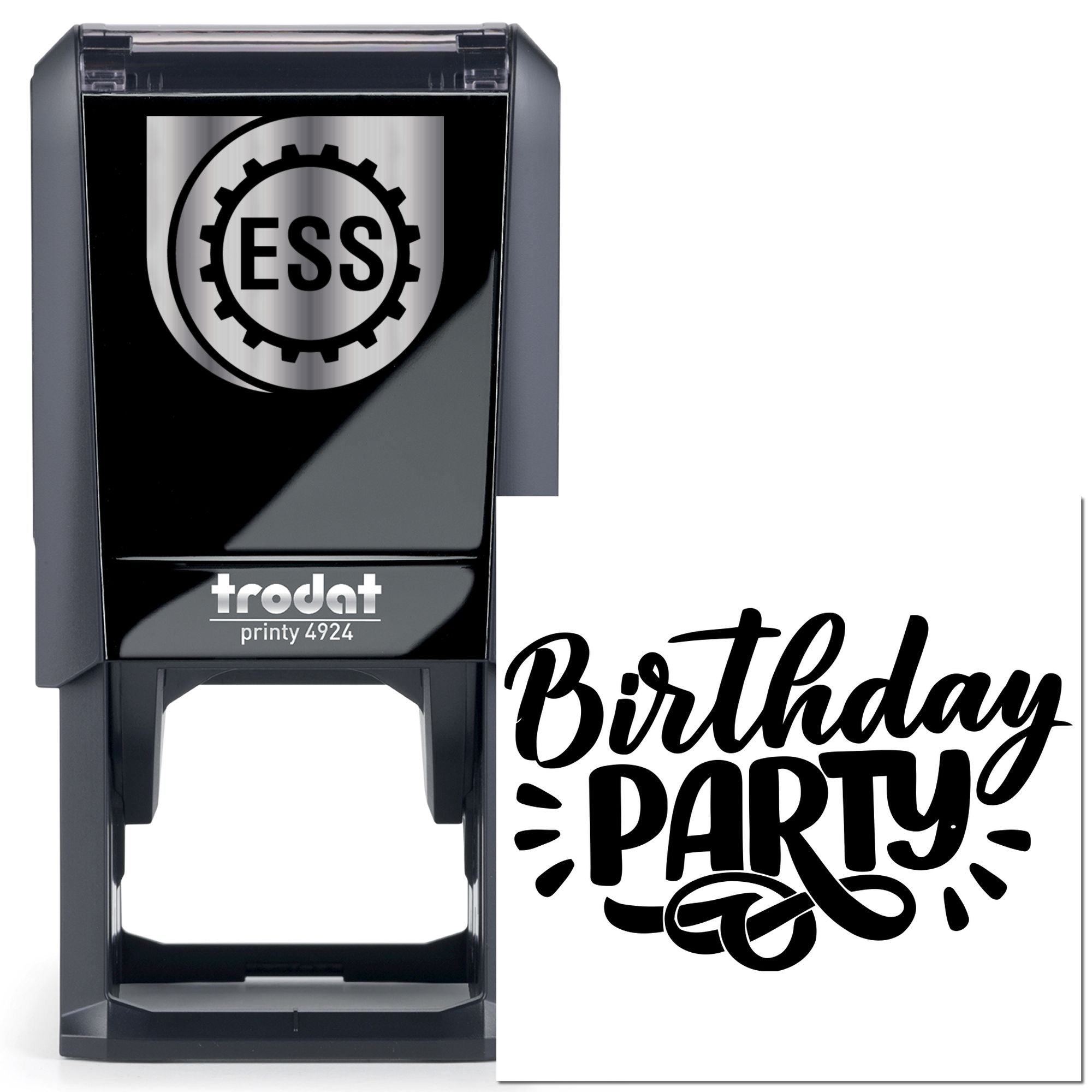 Self-Inking Birthday Spectacle Paper Craft Stamp