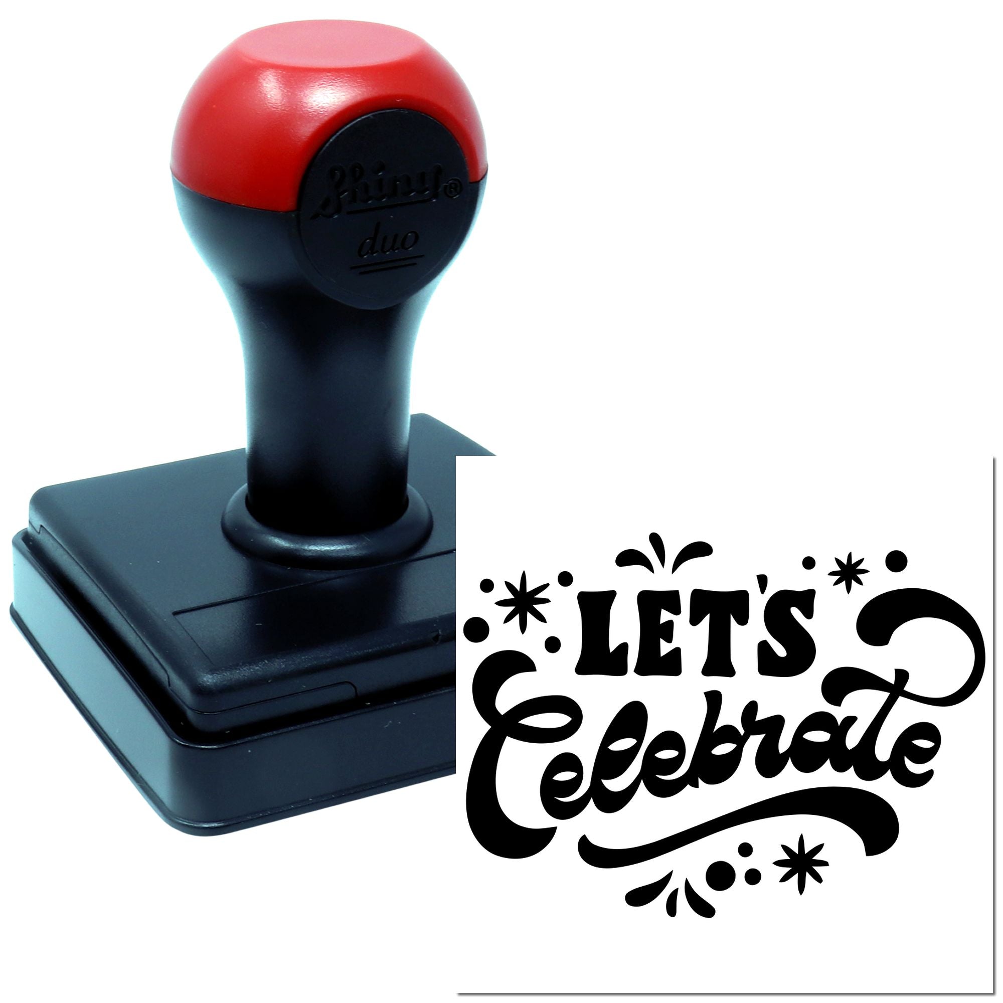 Hand Festive Celebration Scene Craft Stamp