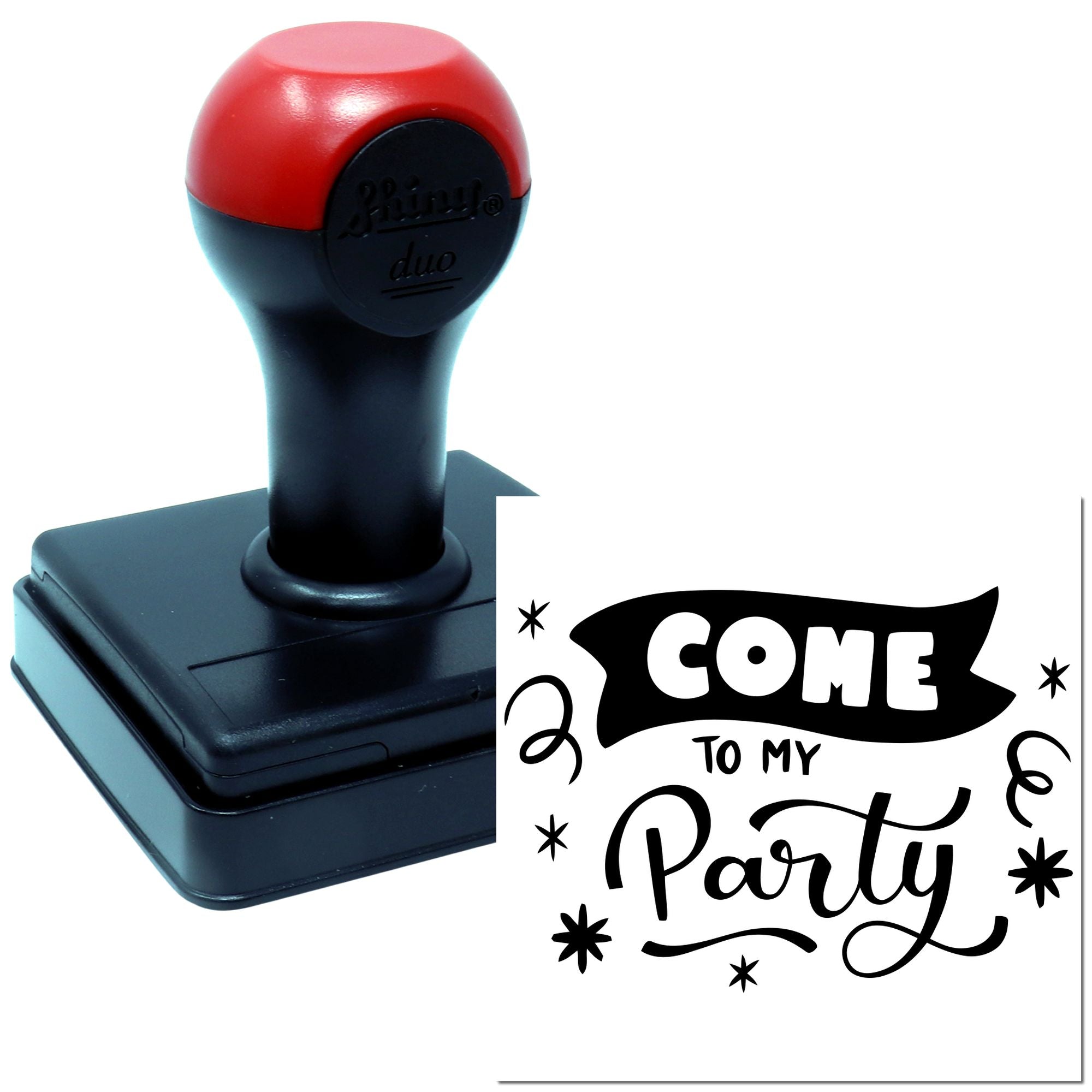 Hand Festive Celebration Invite Scrapbooking Stamp