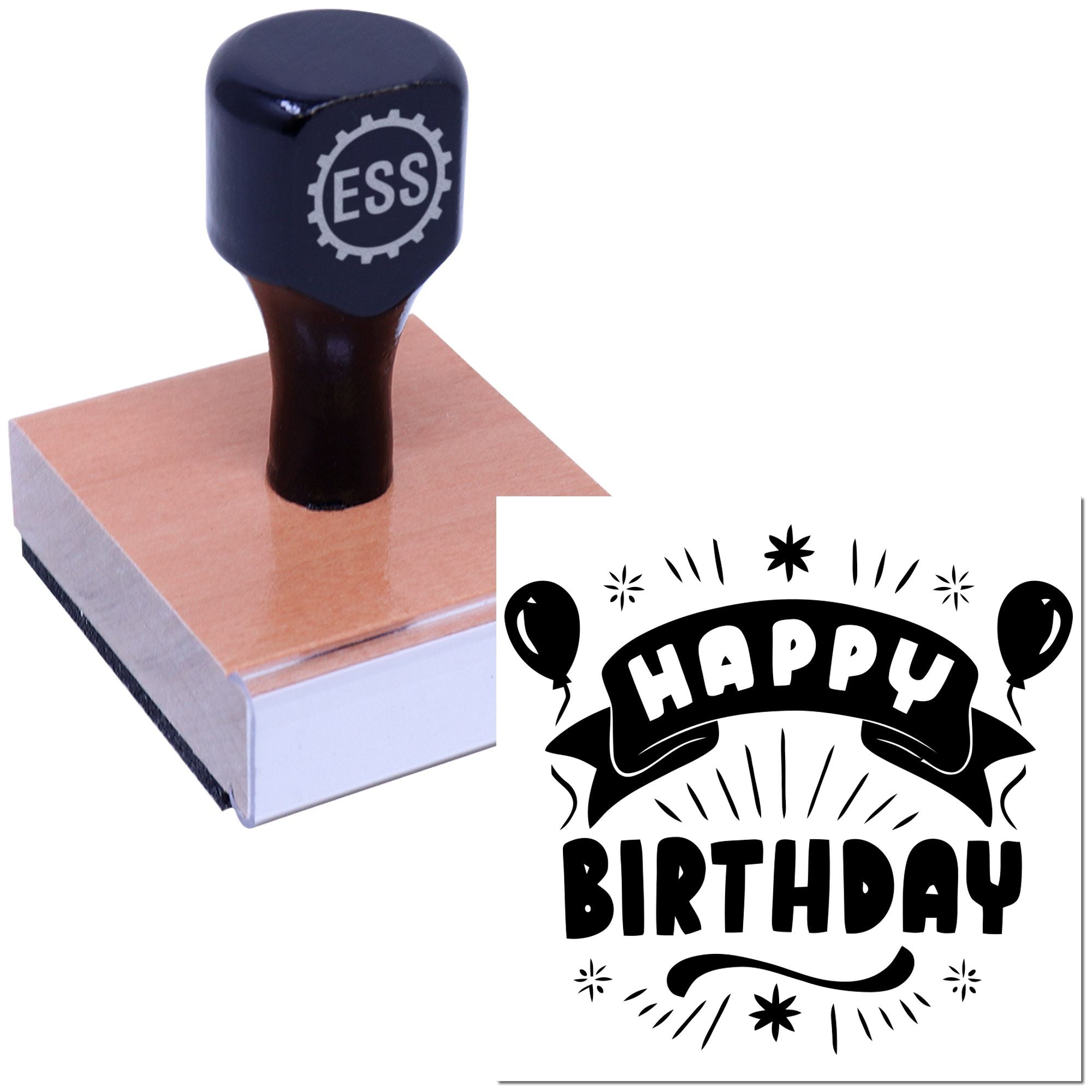 Hot Air Balloon Fiesta Scrapbook Rubber Stamp