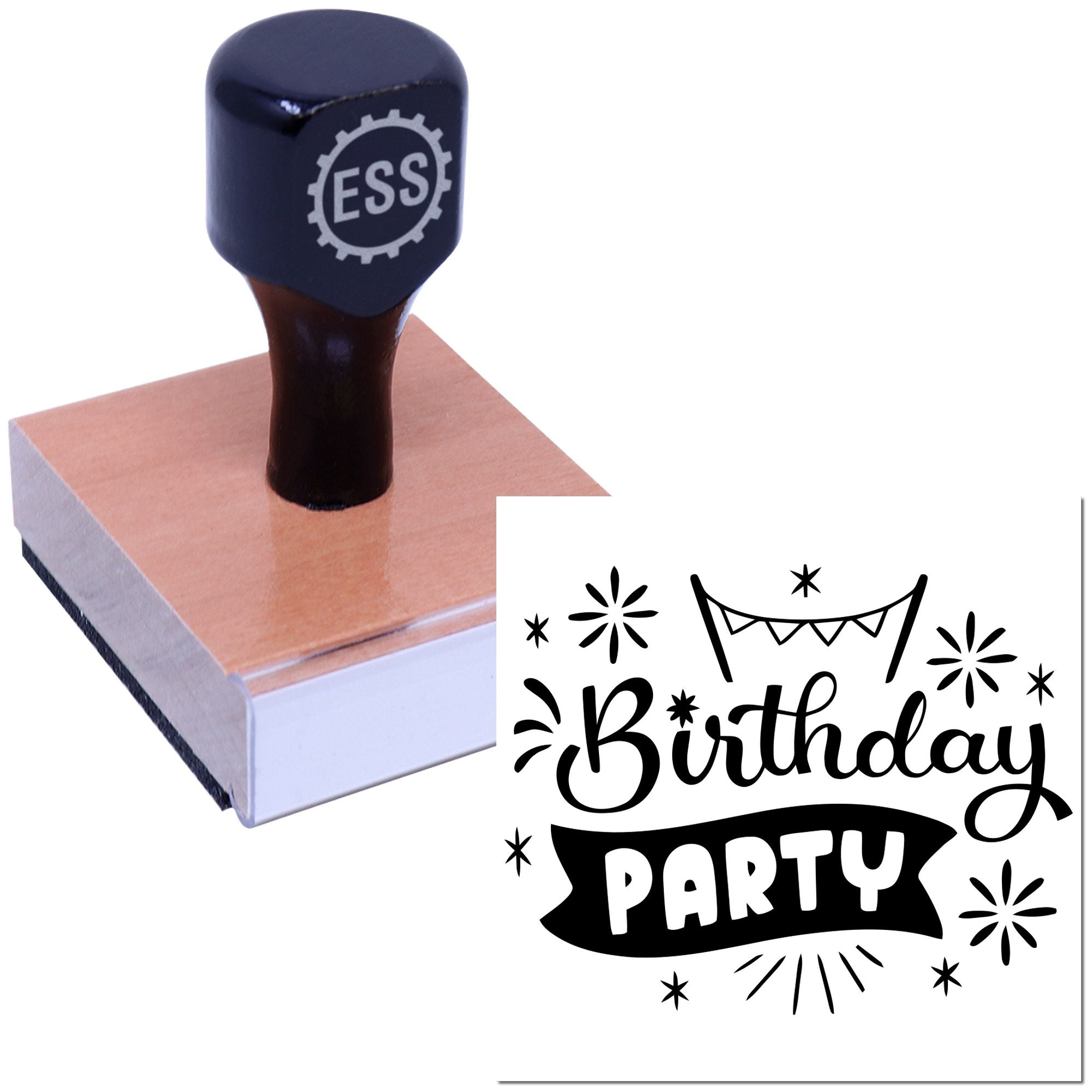Fiesta Celebration Scrapbooking Rubber Stamp