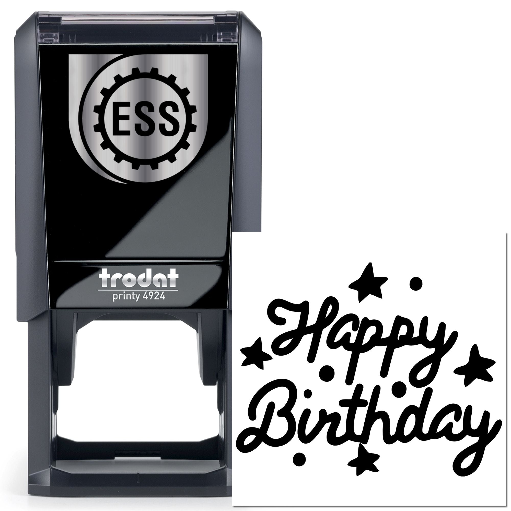 Self-Inking Celestial Birthday Magic Card Stamp