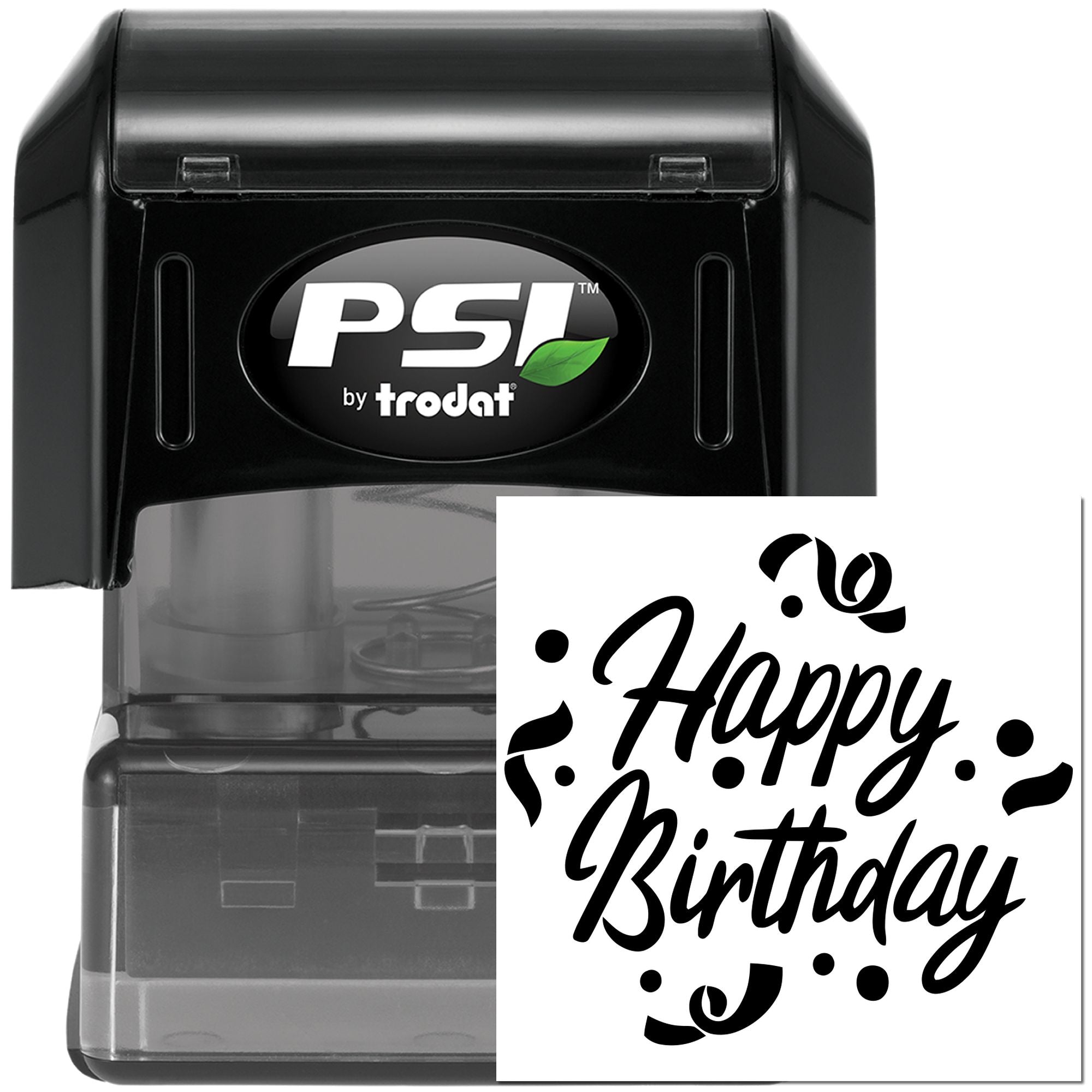 PSI Pre-Inked Birthday Festivity Sparkle Card Stamp