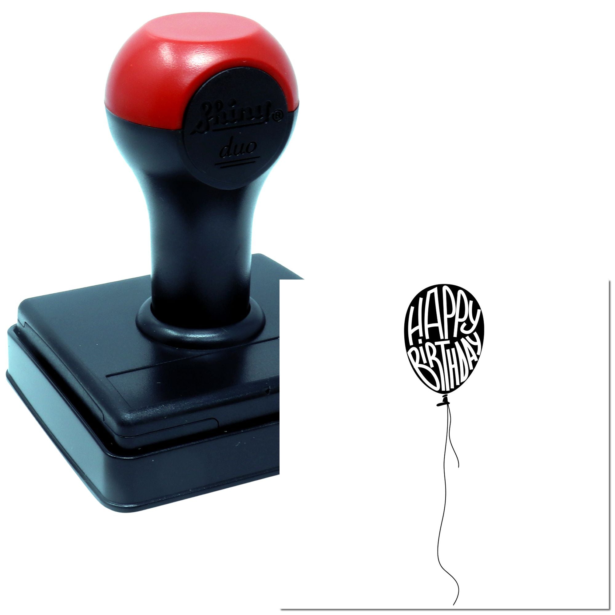 Hand Colorful Hot Air Celebration Crafting Stamp