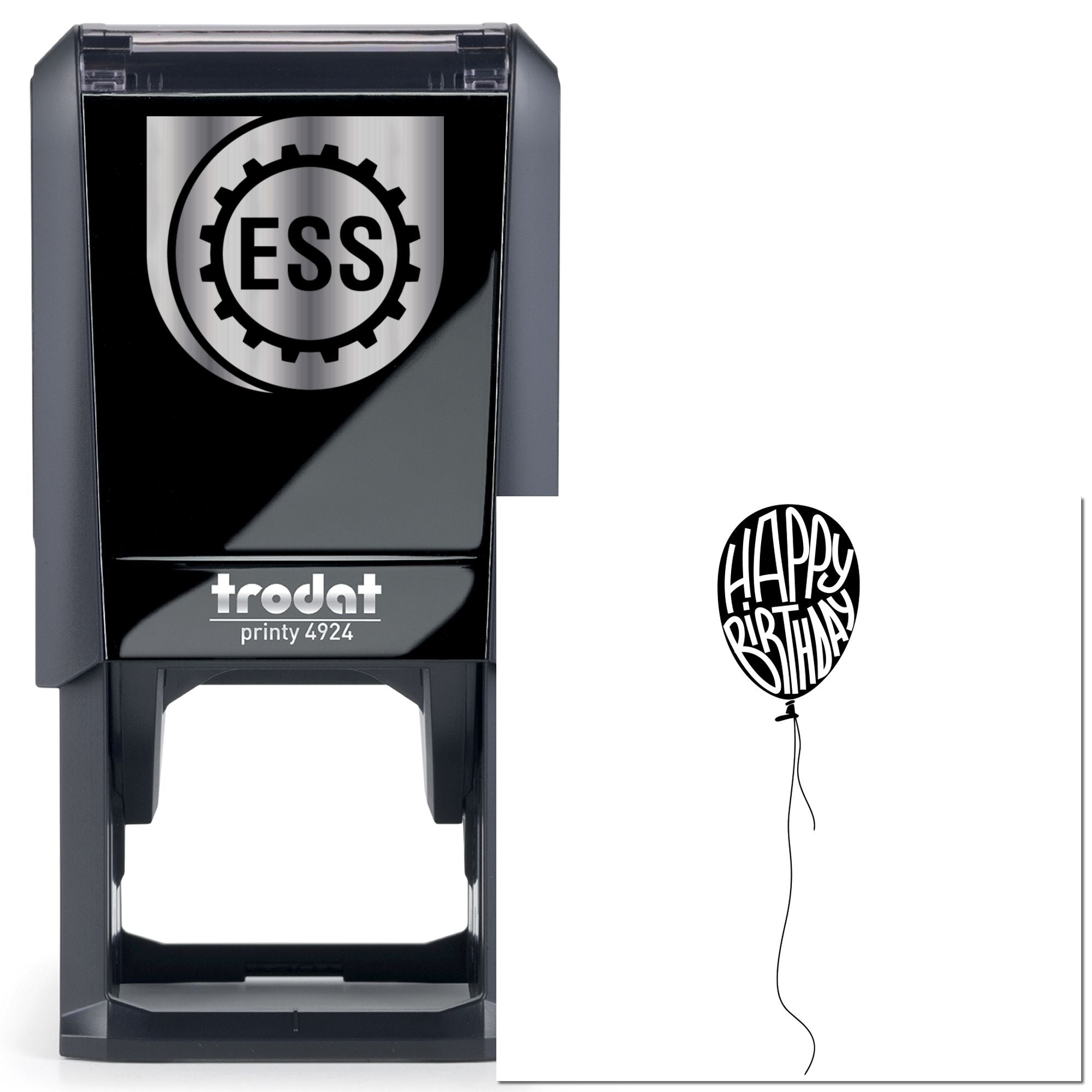 Self-Inking Colorful Hot Air Celebration Paper Craft Stamp