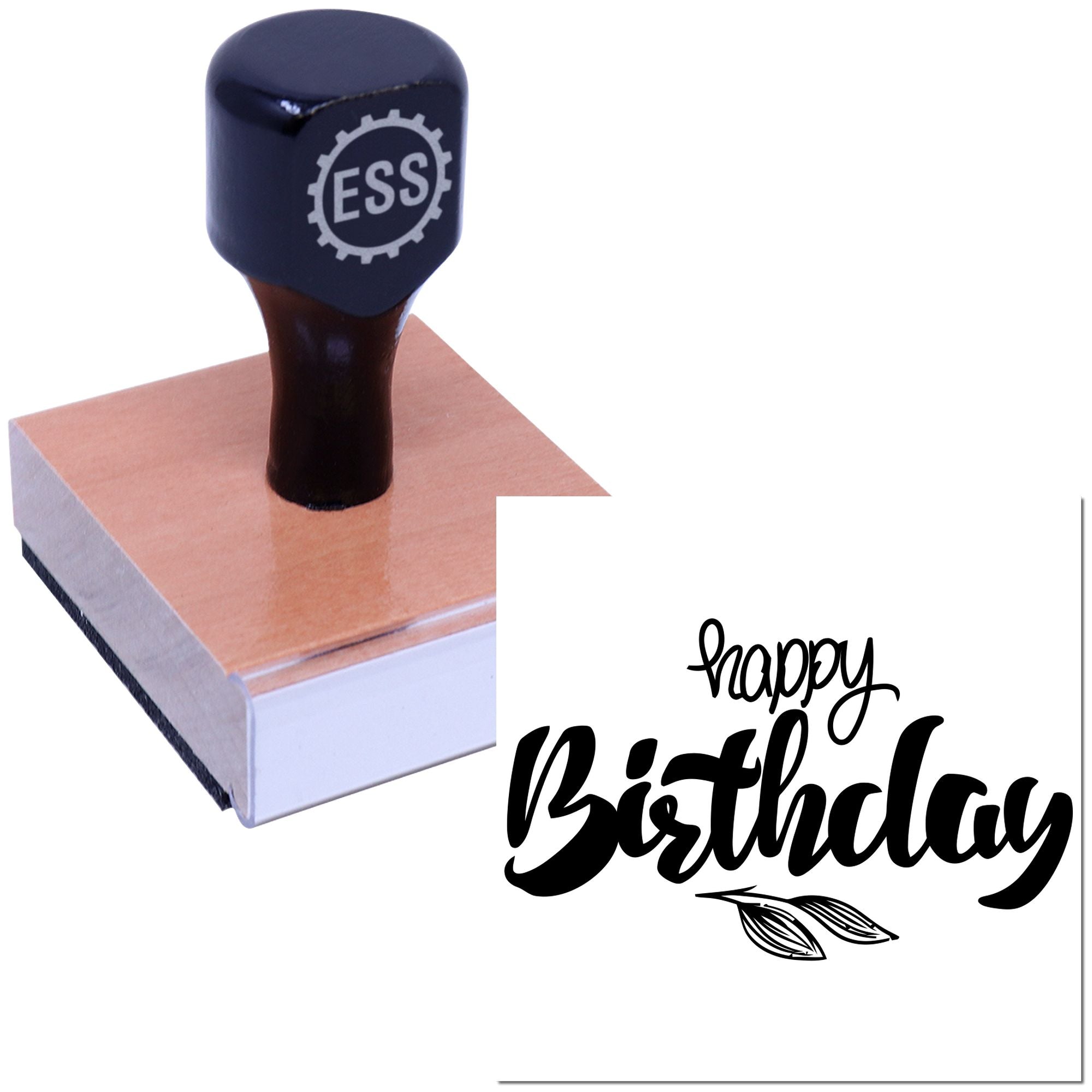 Festive Birthday Fête Scrapbooking Rubber Stamp