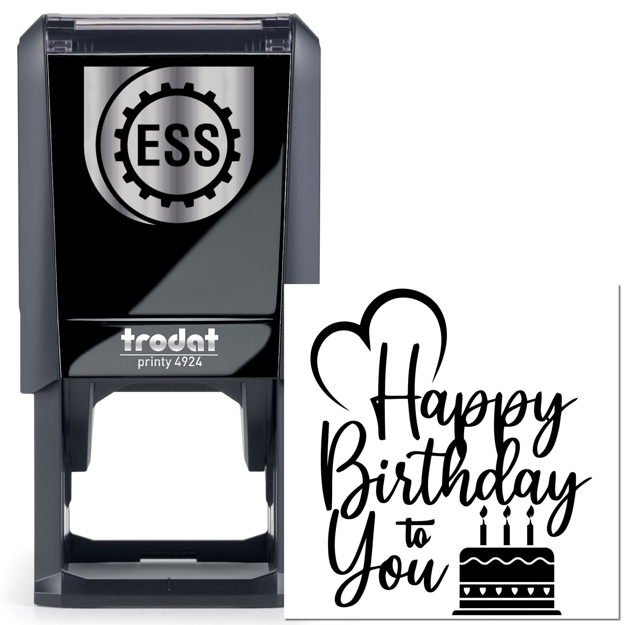 Self-Inking Festive Birthday Cheer Card Stamp