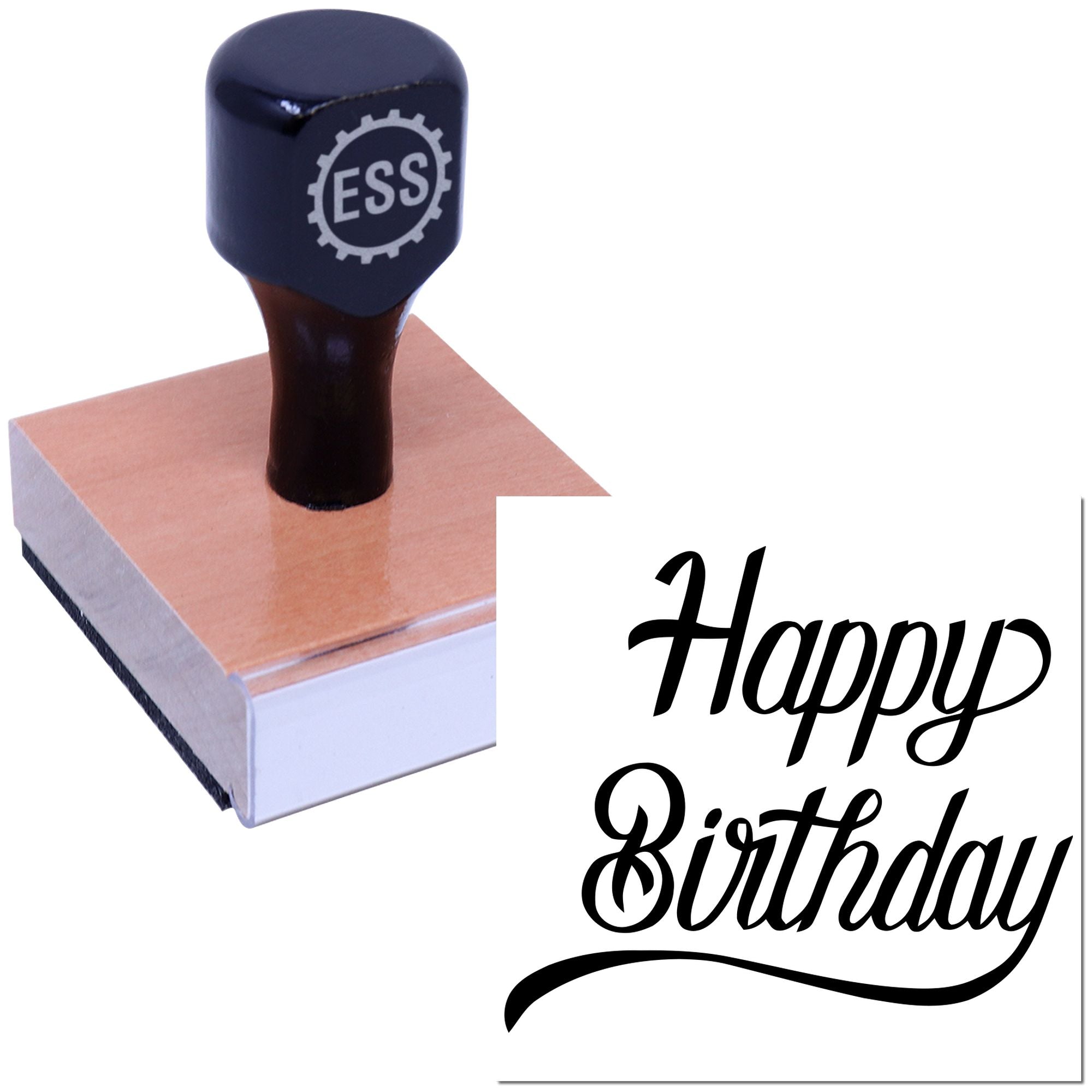 Festive Spiral Toasts Card Rubber Stamp