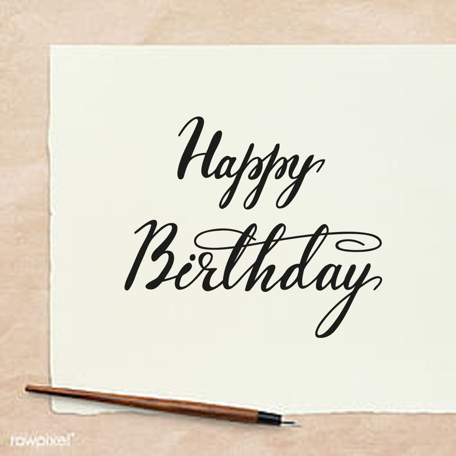 Joyful Birthday Gathering Scrapbook Rubber Stamp