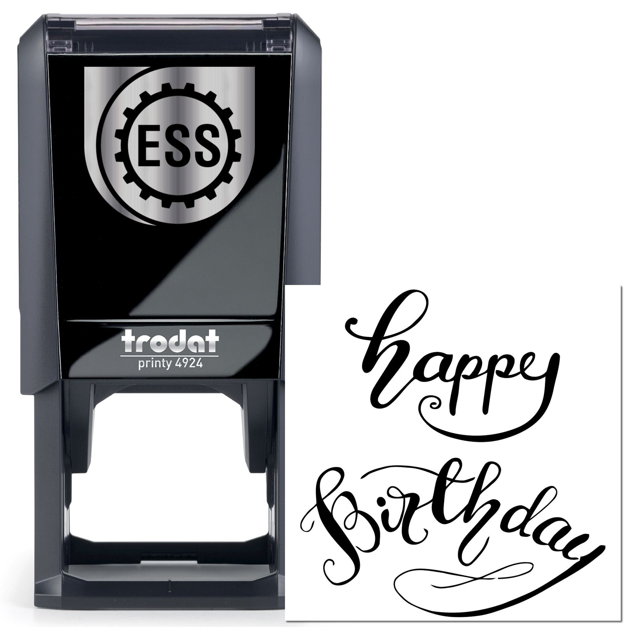 Self-Inking Fanciful Birthday Lettering Scrapbooking Stamp