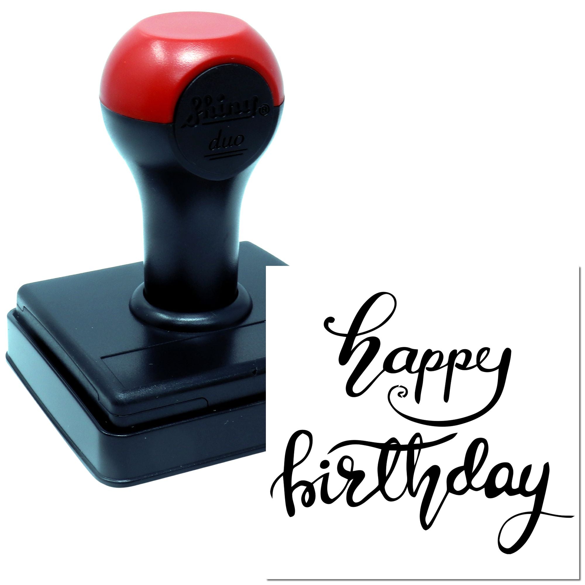 Hand Festive Birthday Fun Scrapbook Stamp