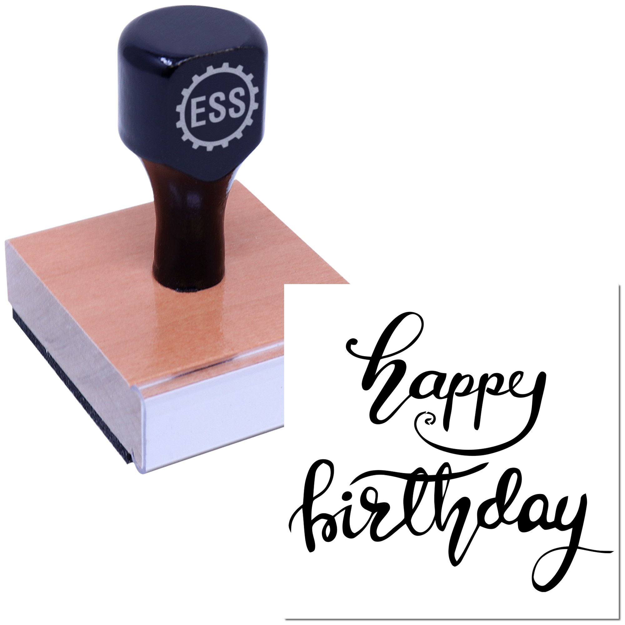 Festive Birthday Fun Card Making Rubber Stamp