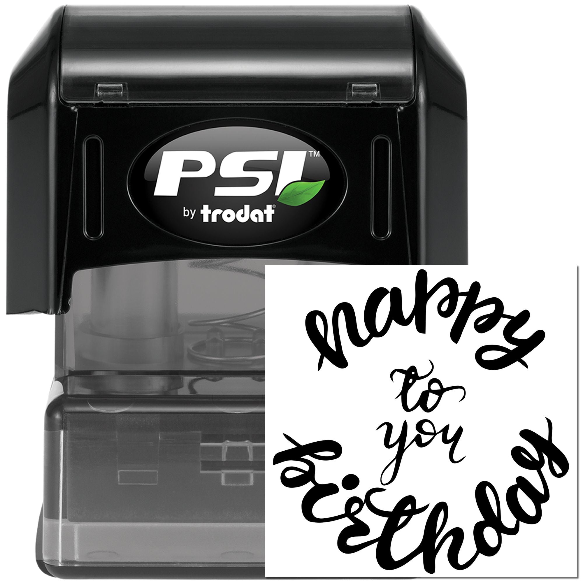 PSI Pre-Inked Curly Birthday Cheer Card Stamp