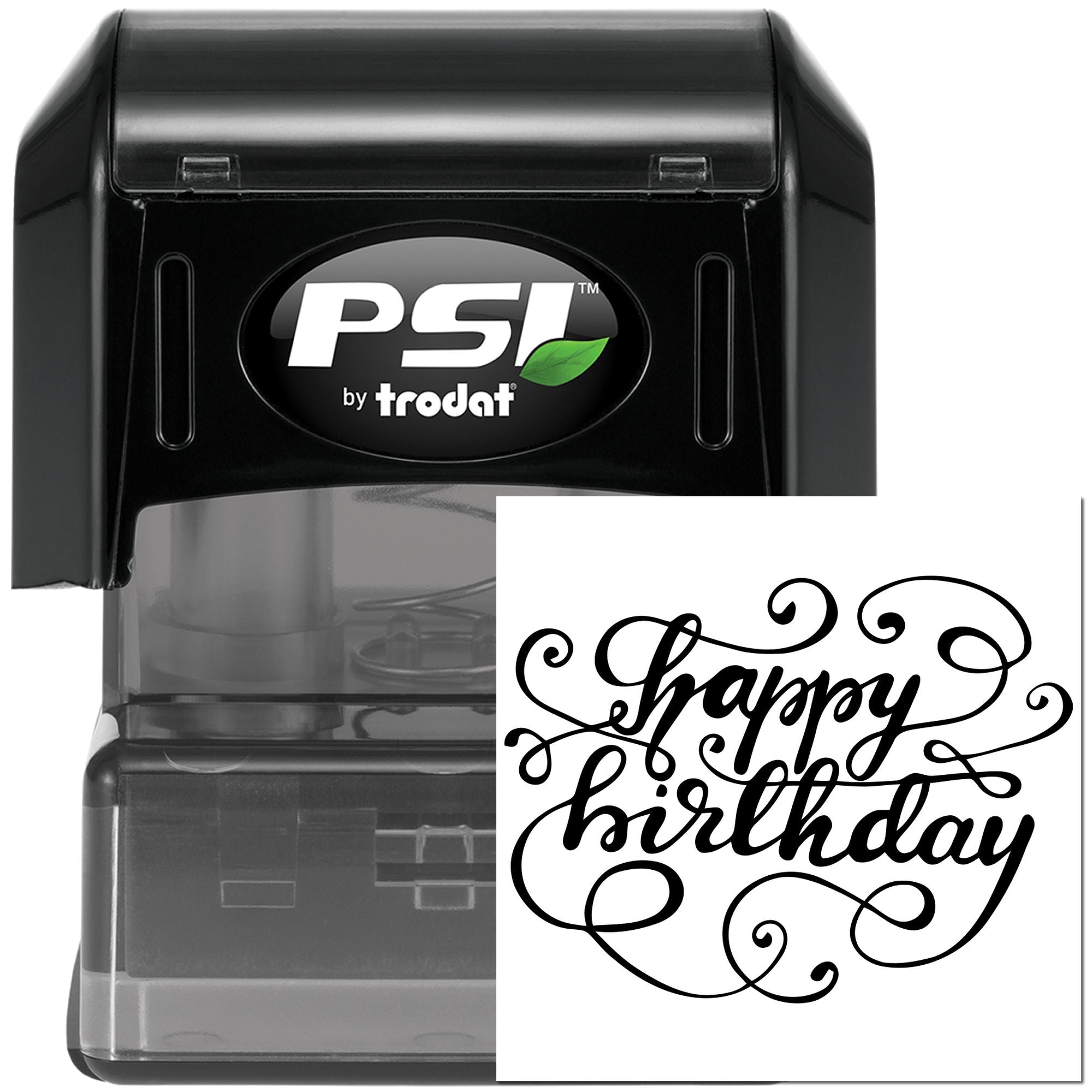 PSI Pre-Inked Spiral Birthday Joy Card Making Stamp