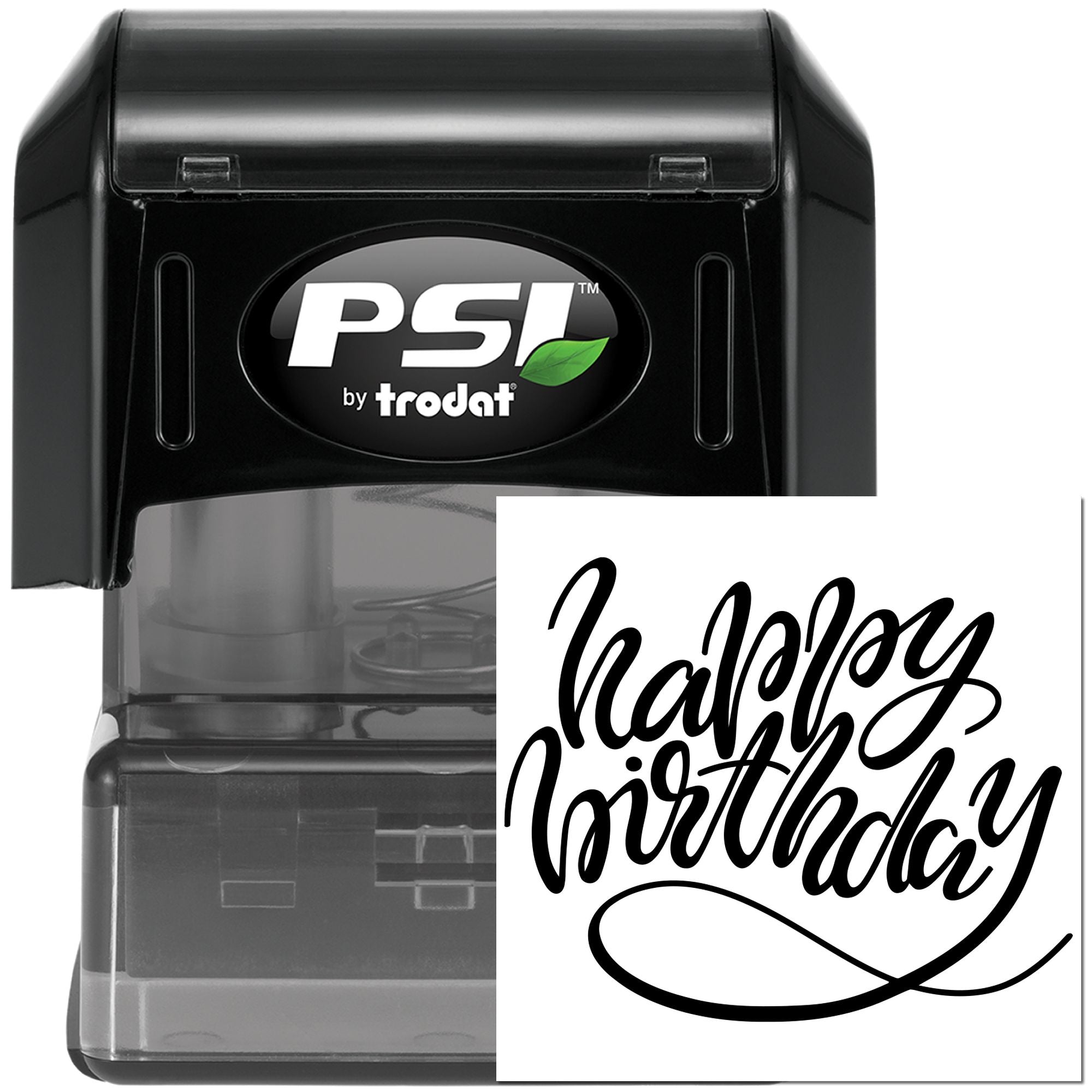 PSI Pre-Inked Whirling Birthday Delight Paper Craft Stamp