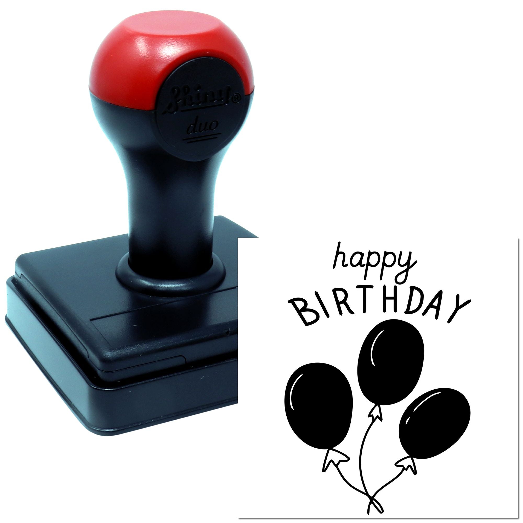 Hand Spectacular Balloon Party Celebration Scrapbooking Stamp