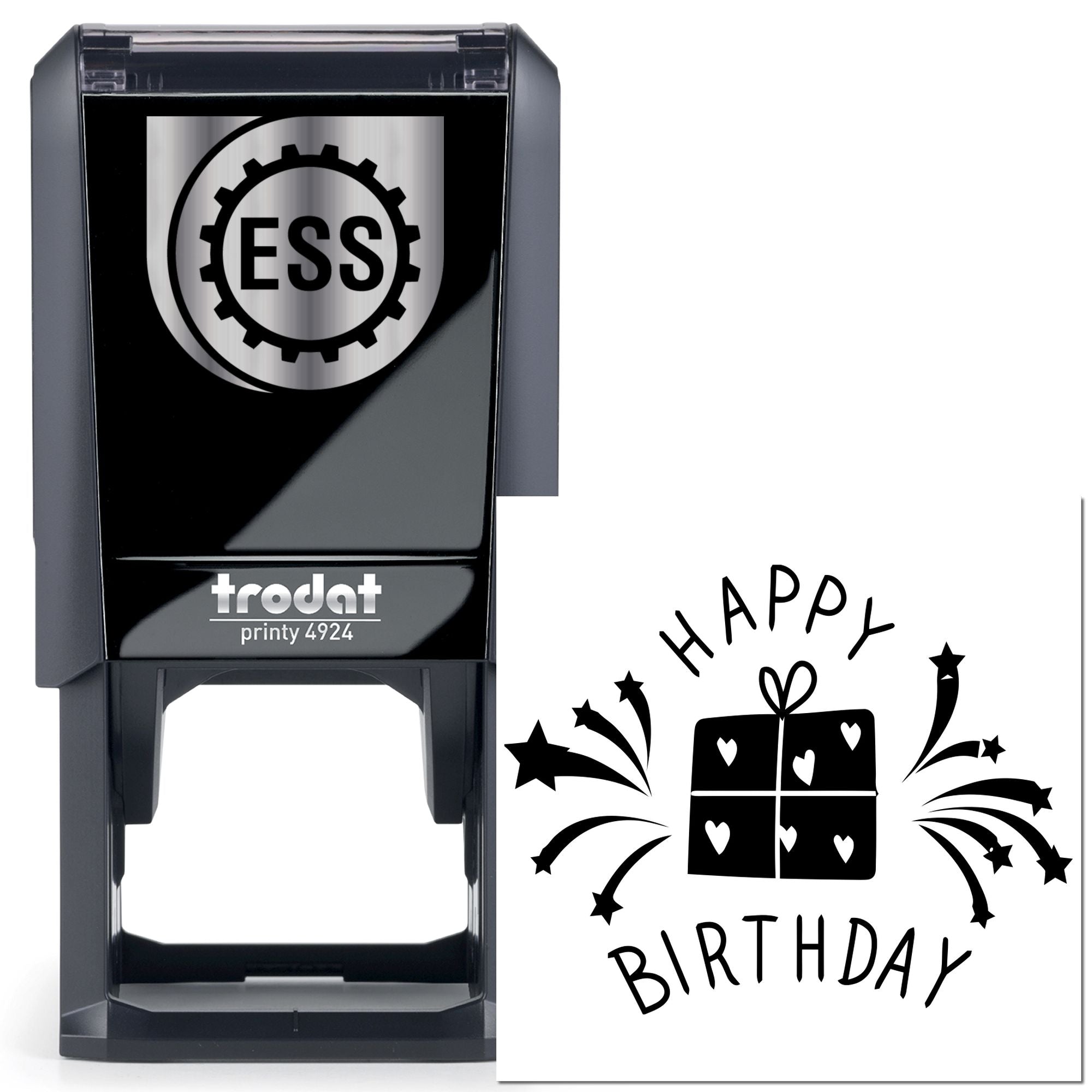 Self-Inking Celestial Birthday Delight Scrapbooking Stamp