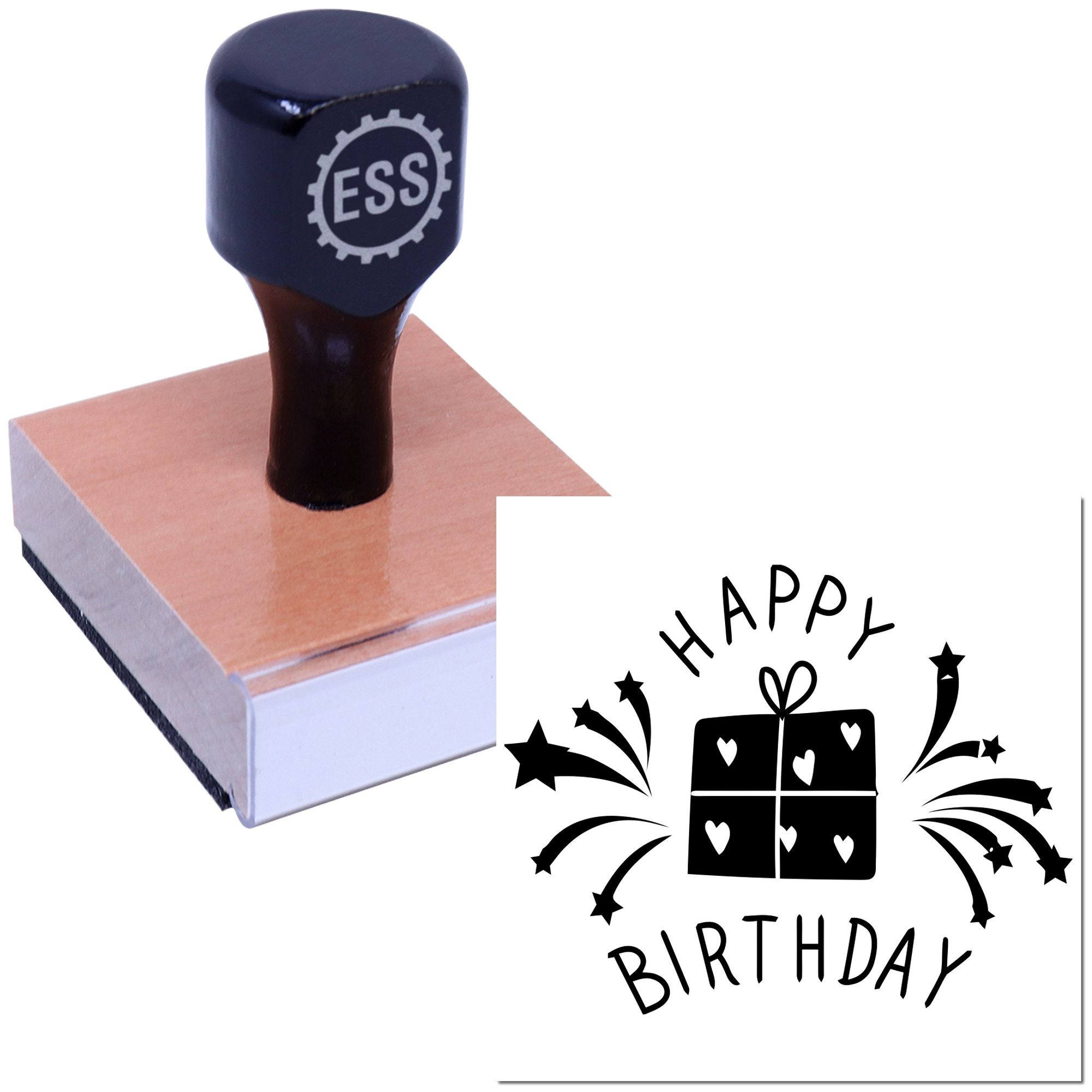 Celestial Birthday Delight Crafting Rubber Stamp
