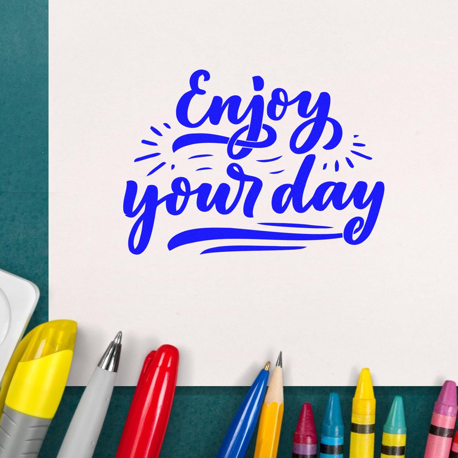 Hand Joyful Mood Tunes Craft Stamp