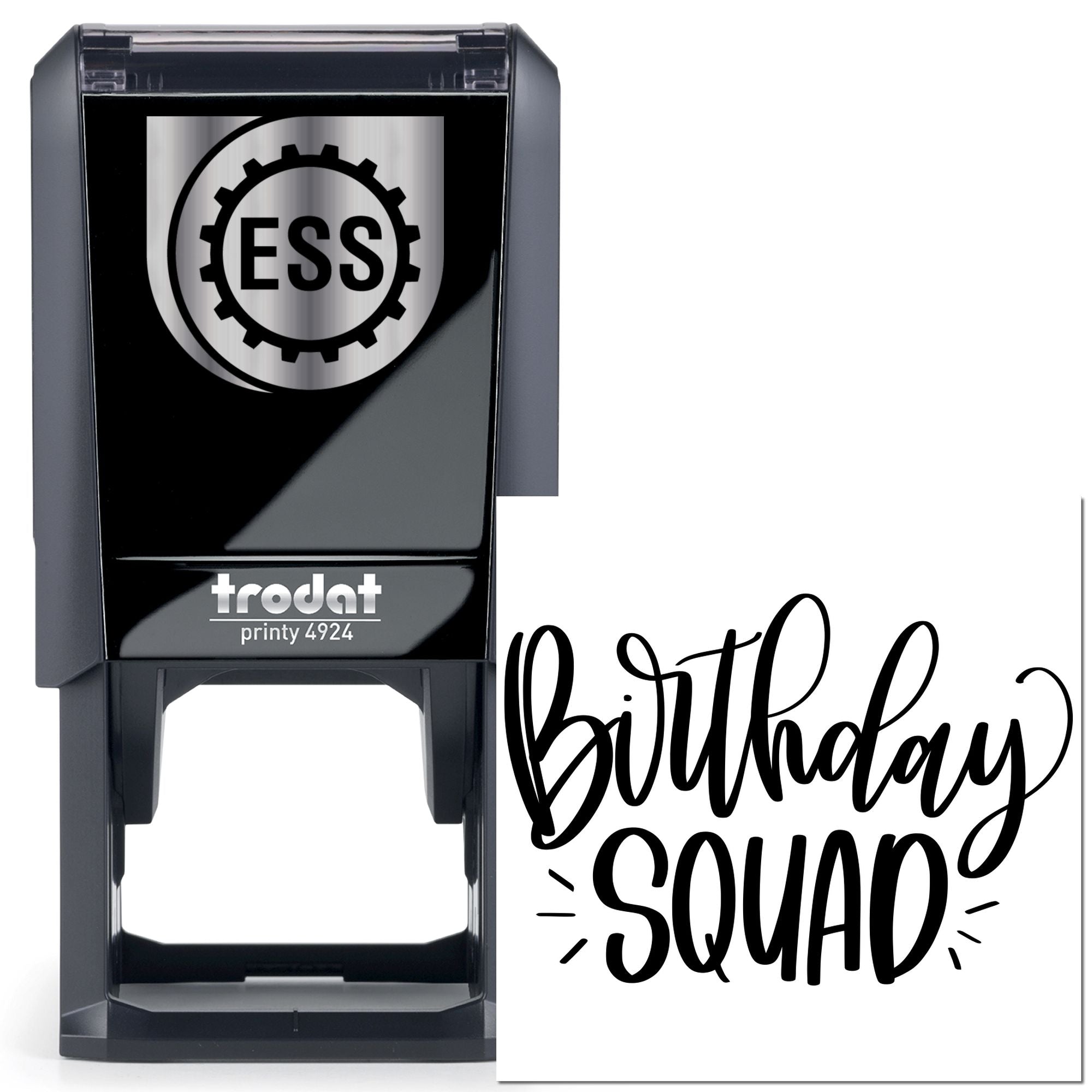 Self-Inking Party Squad Card Stamp