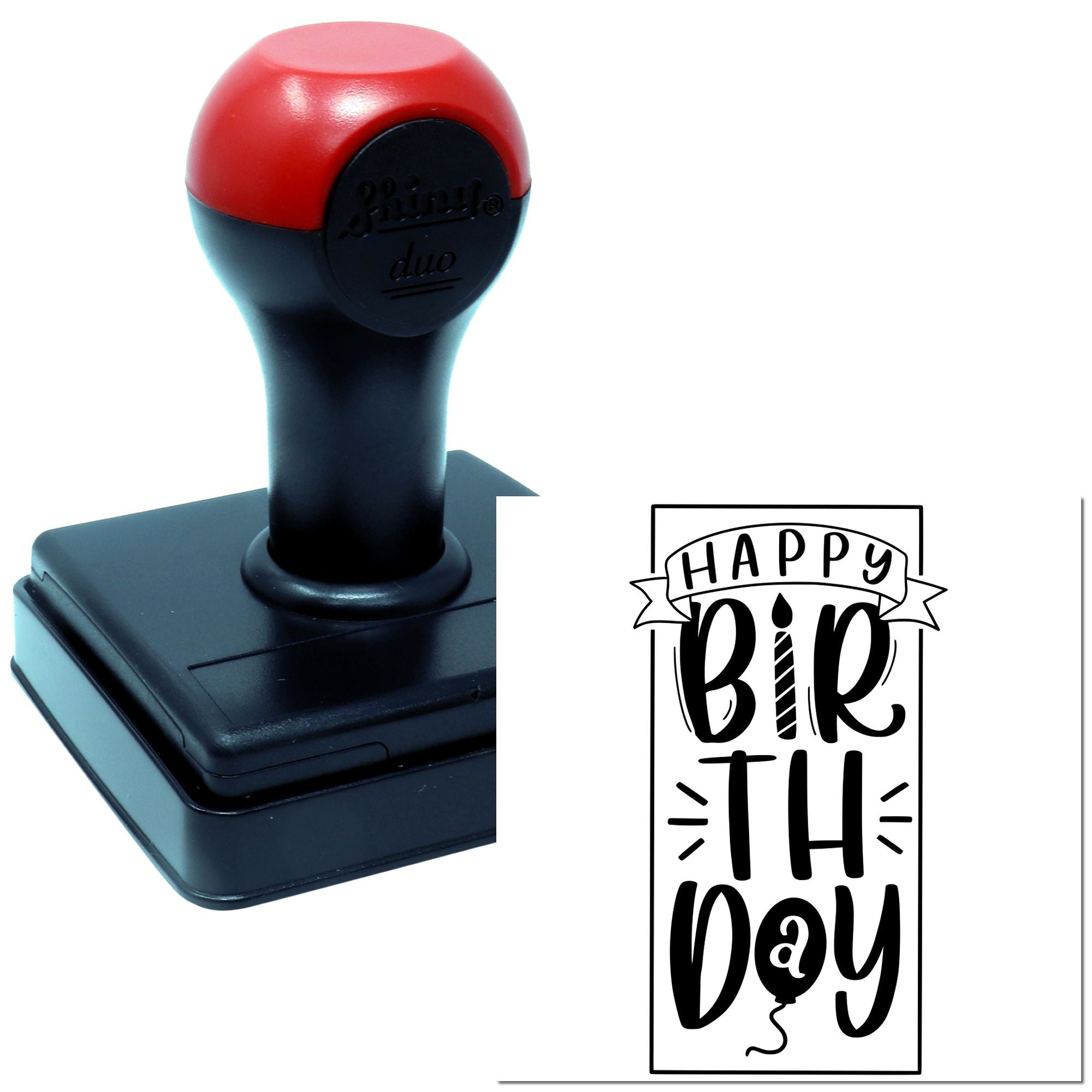 Hand Festive Birthday Card Stamp