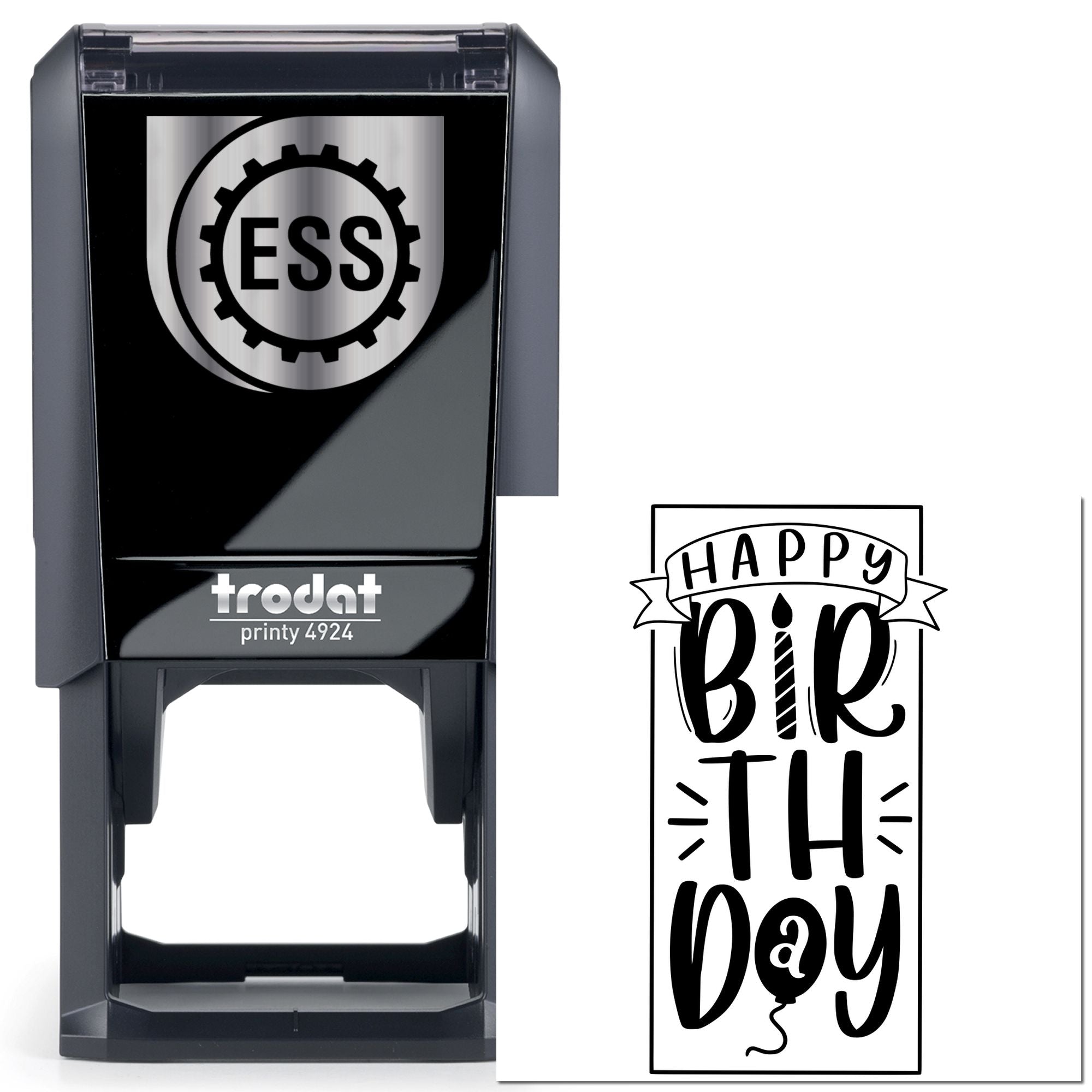 Self-Inking Festive Birthday Craft Stamp