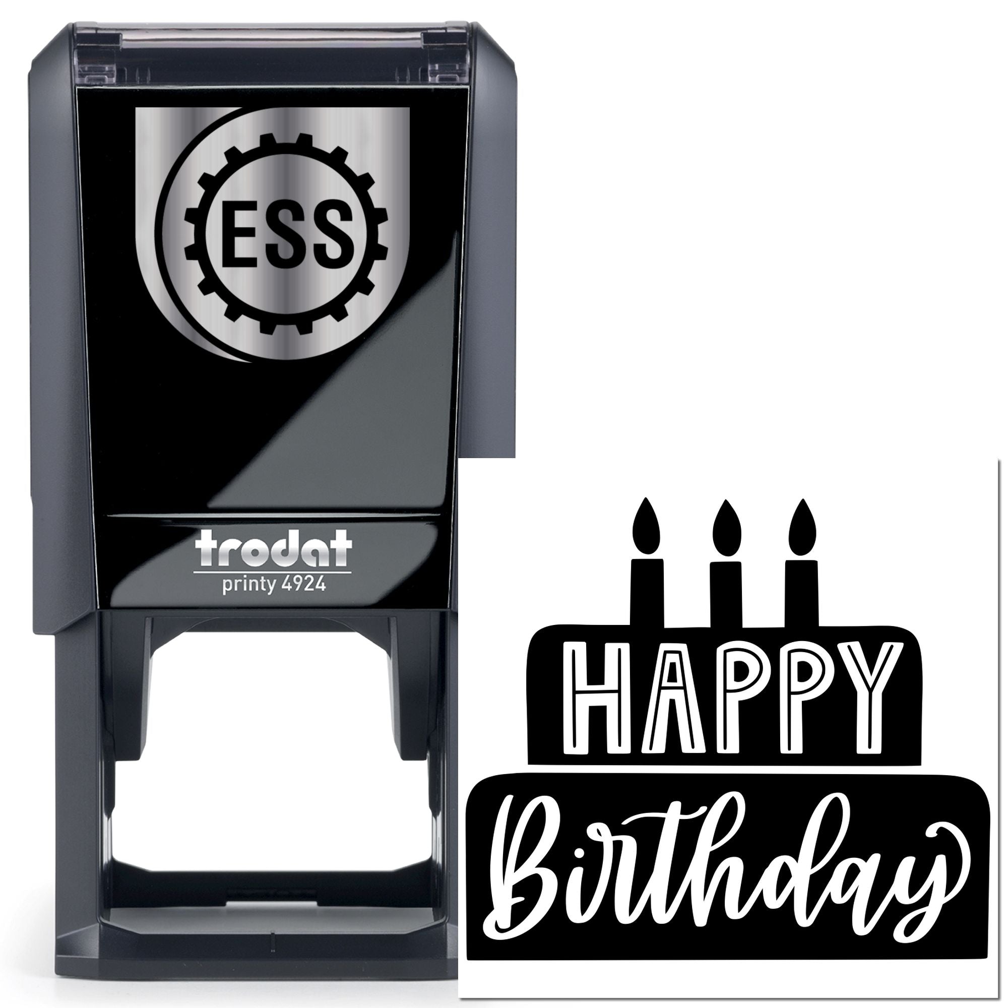 Self-Inking Candlelight Celebration Joy Card Stamp