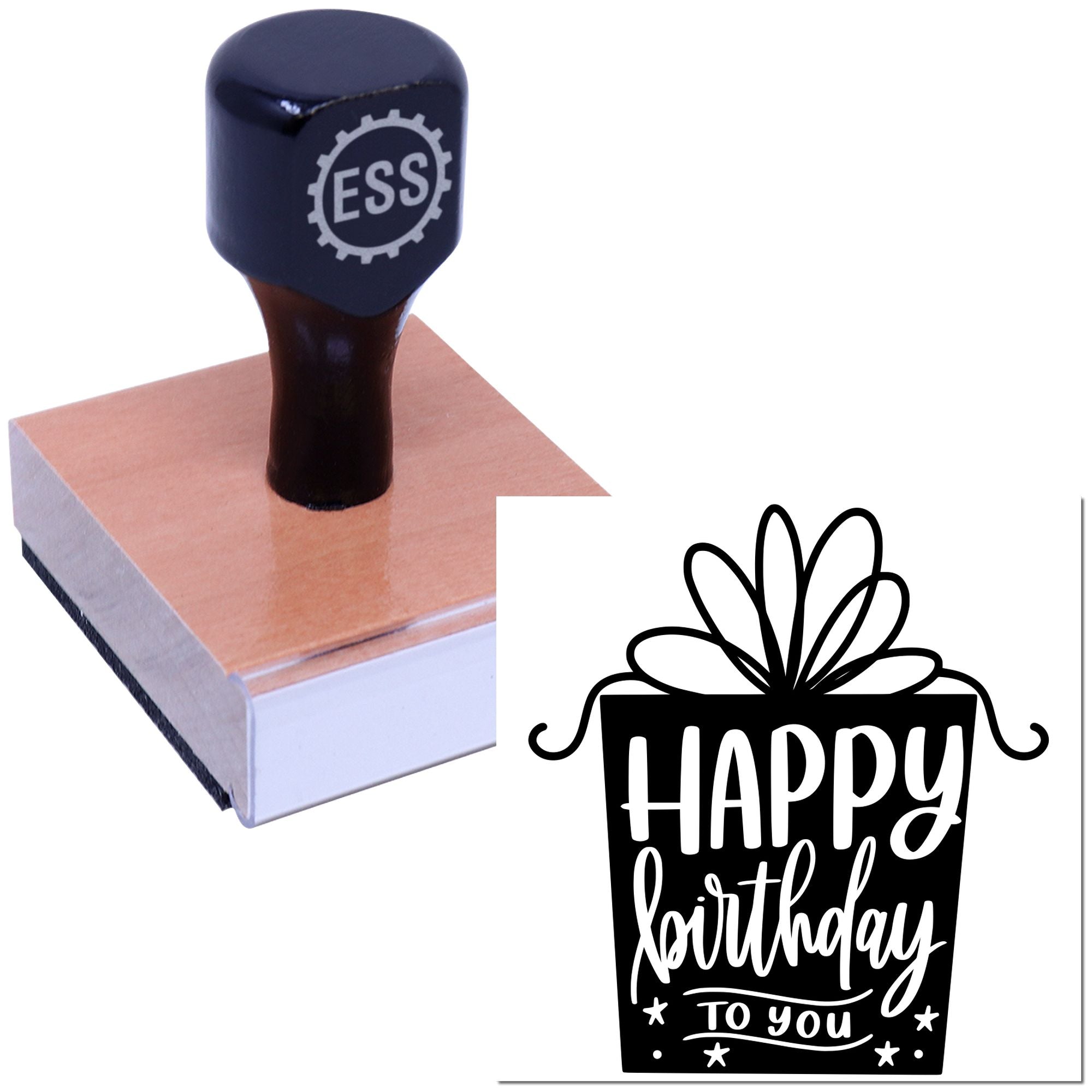 Joyful Birthday Revelation Card Making Rubber Stamp