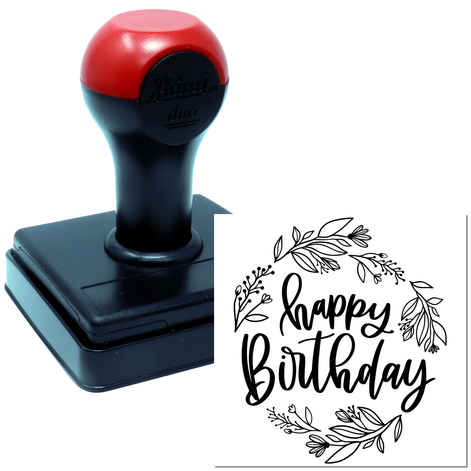 Hand Flourishing Birthday Delight Scrapbooking Stamp