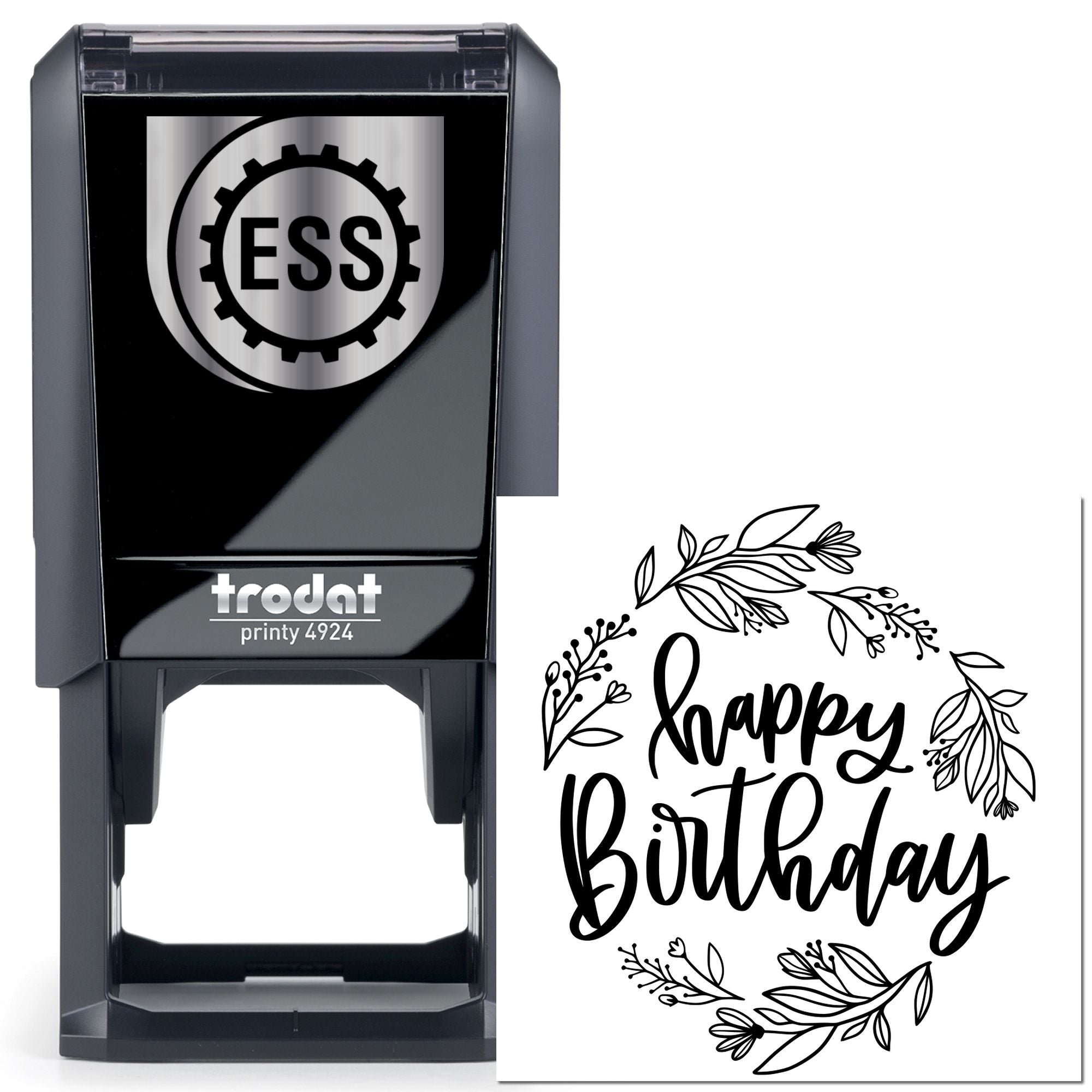 Self-Inking Flourishing Birthday Delight Card Making Stamp