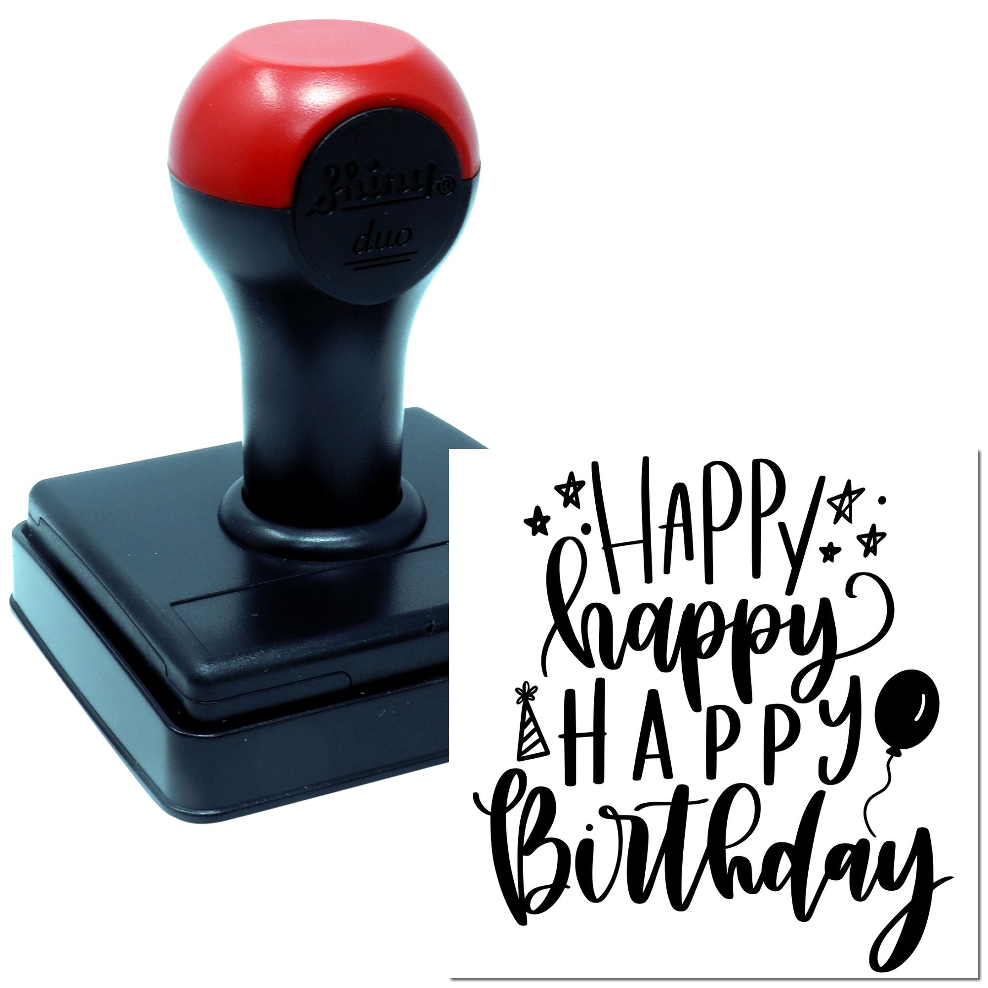 Hand Balloon Party Delight Crafting Stamp