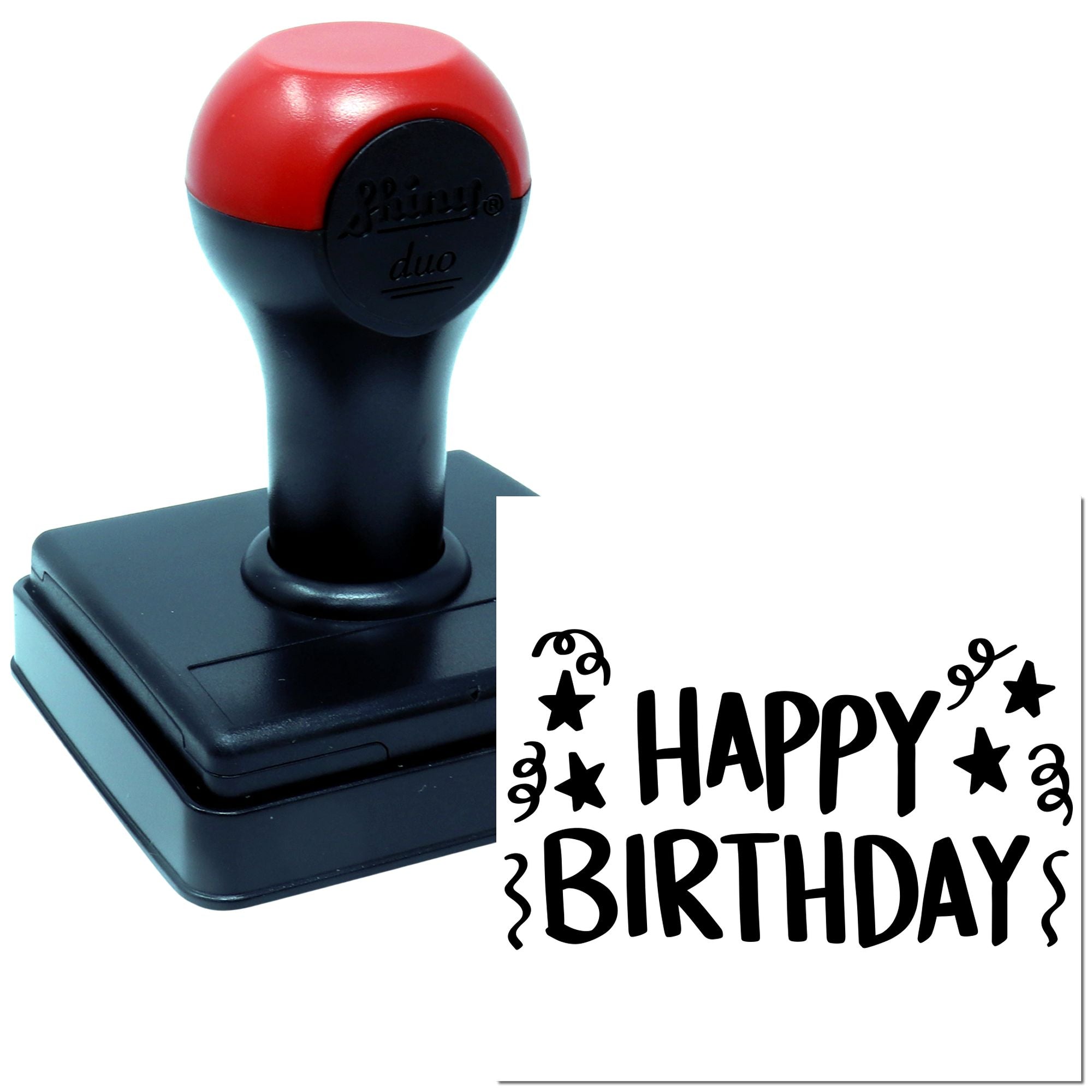 Hand Festive Confetti Party Scrapbooking Stamp