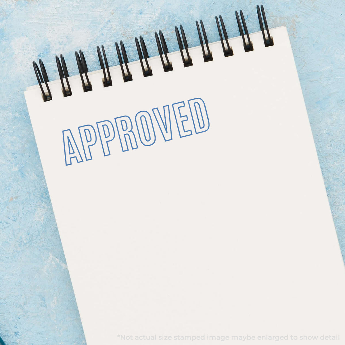 "Approved" Xstamper stamp used on filed paperwork